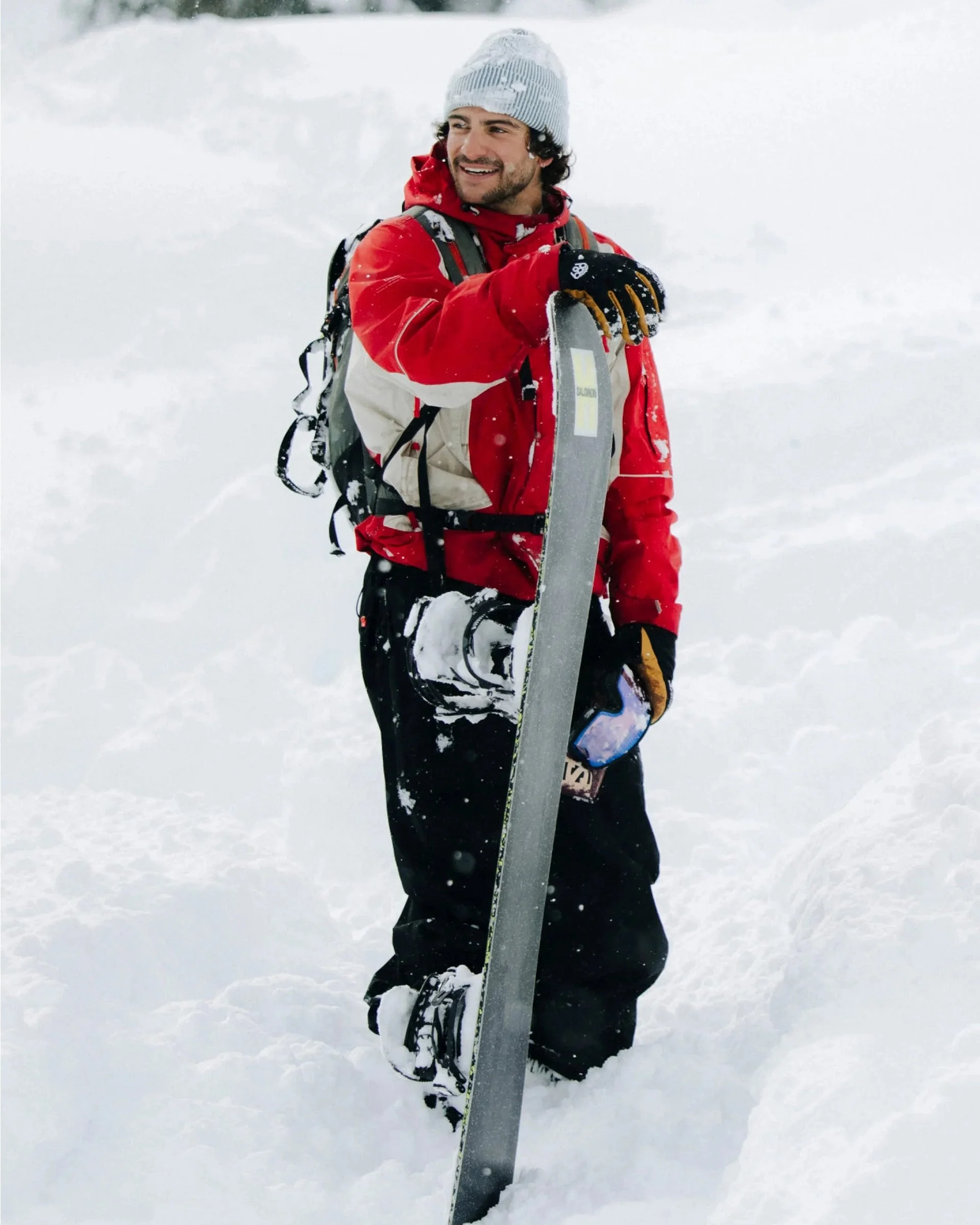 2002 X3 3L Shell Snow Jacket - True Red Colorblock