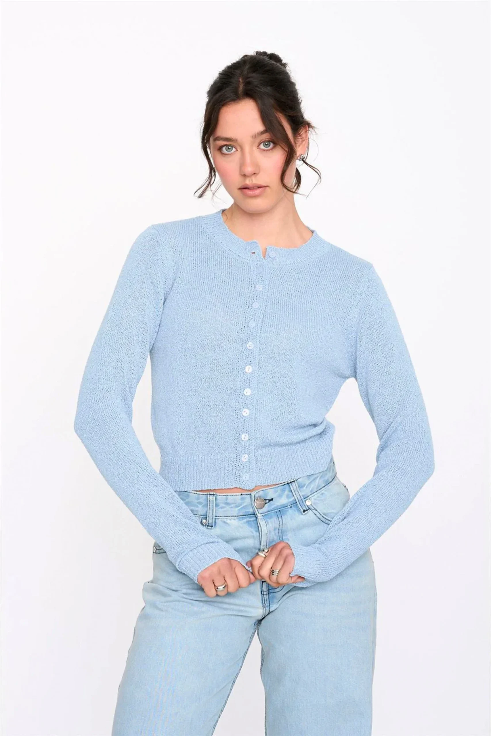 24COLOURS - BLUE CARDIGAN