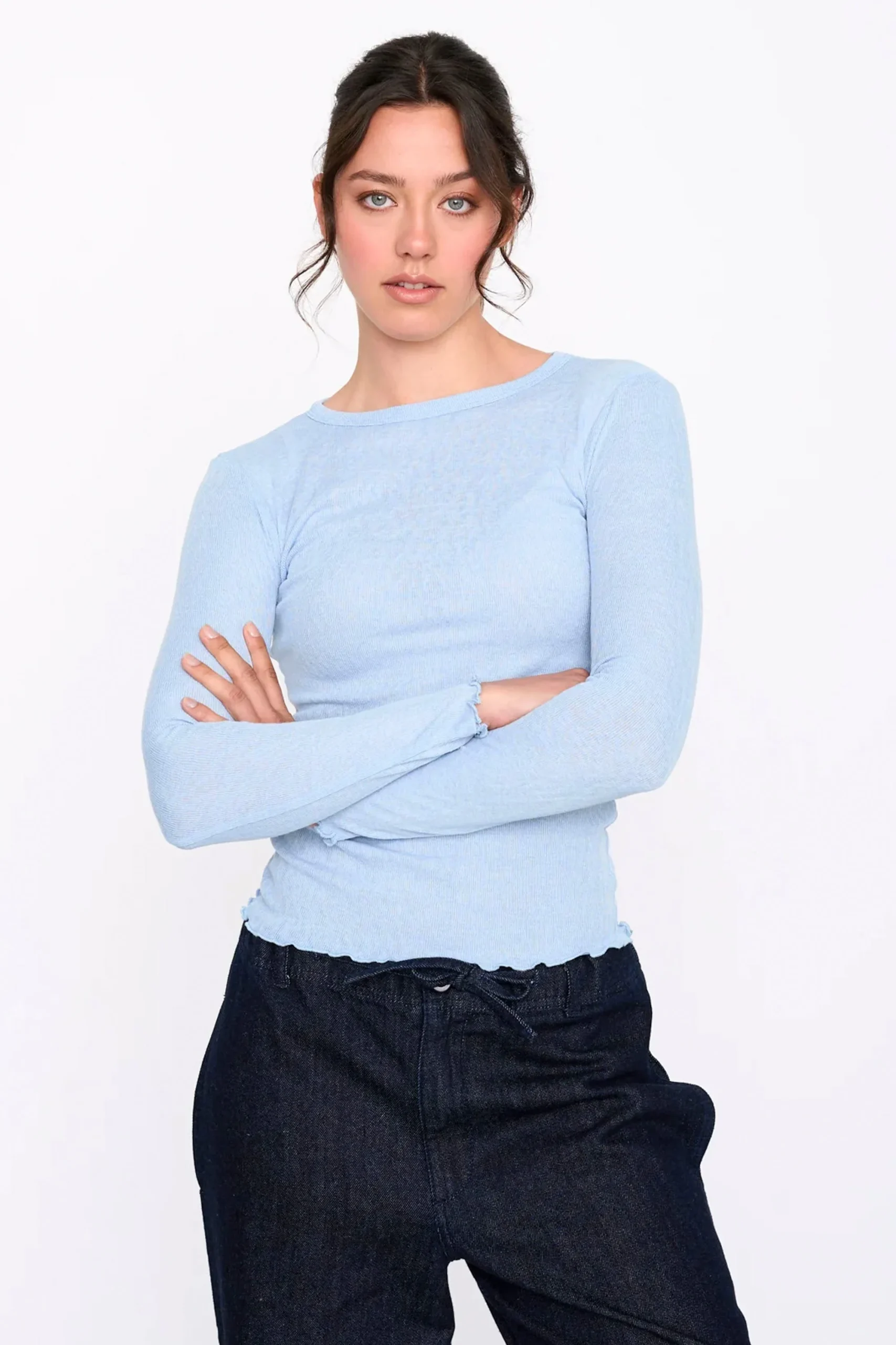 24COLOURS - BLUE LONGSLEEVE T-SHIRT