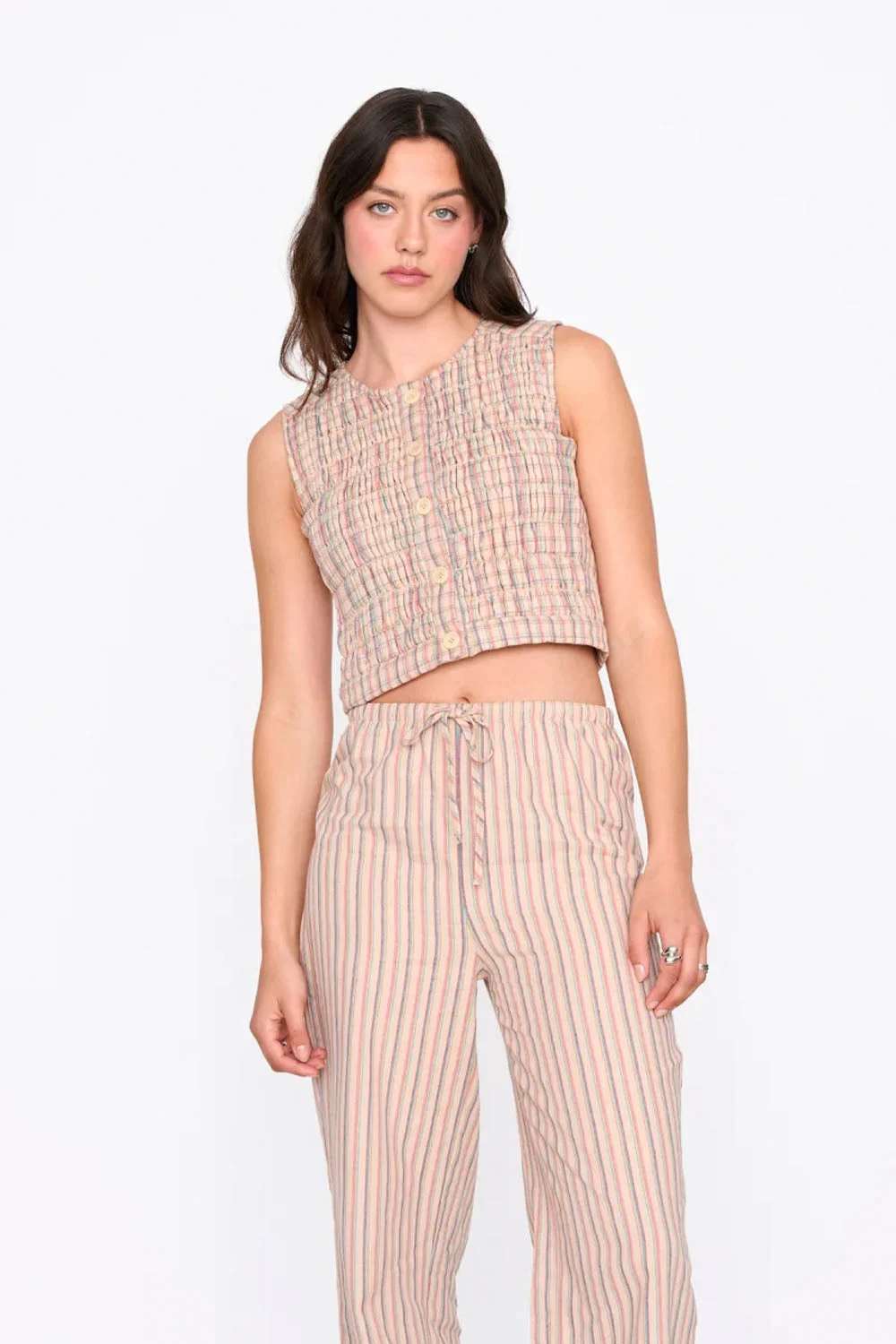 24COLOURS - CHECKED VEST