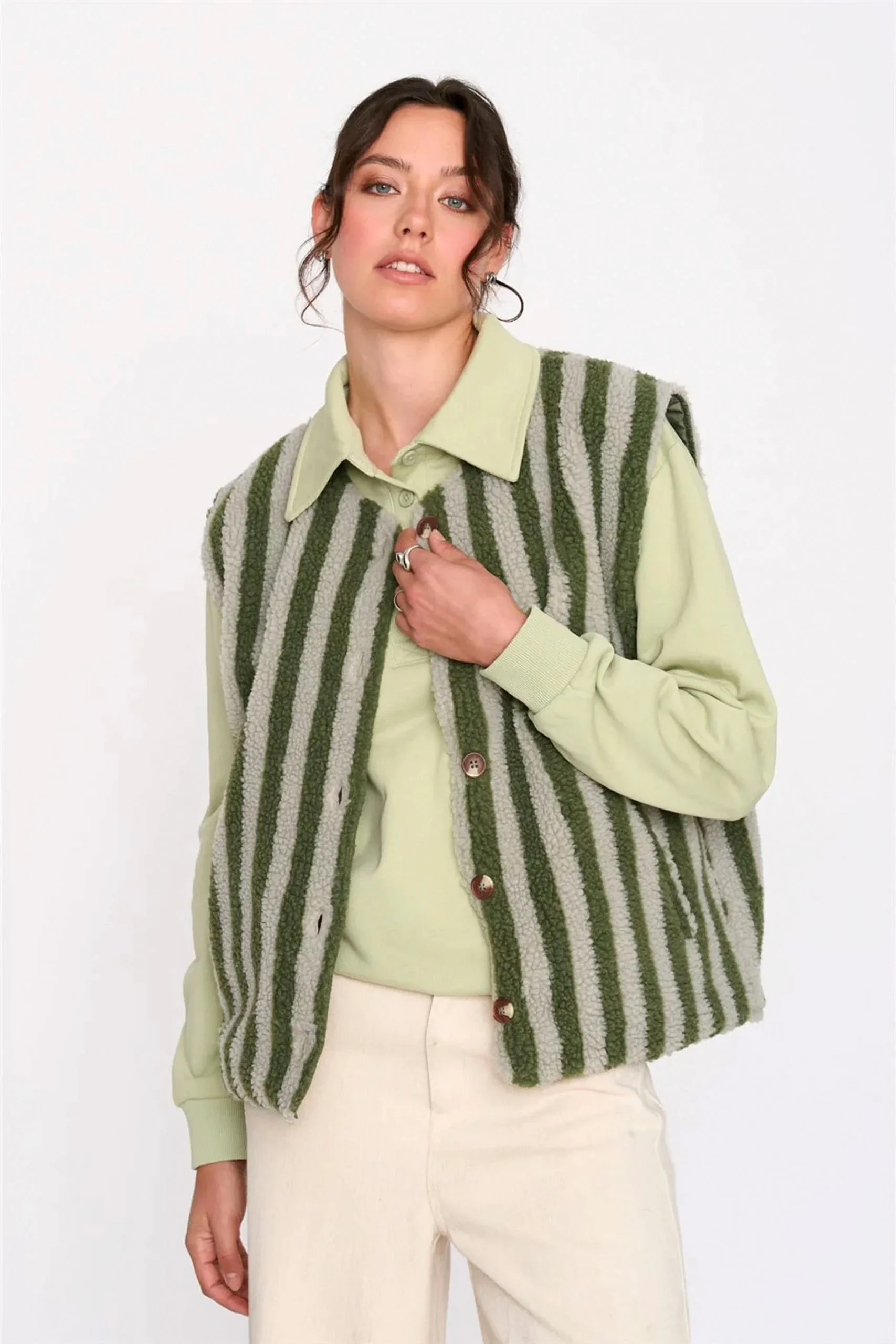 24COLOURS - STRIPED VEST