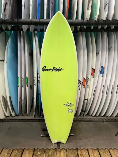 5'10 QUIET FLIGHT BLACK MARLIN SURFBOARD (62073)
