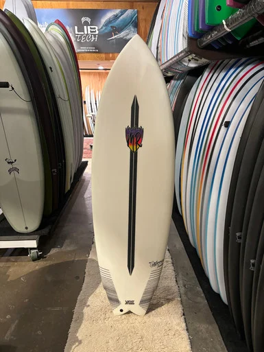5'11 LOST LIGHTSPEED MR X MB CALIFORNIA TWIN SURFBOARD (240987)