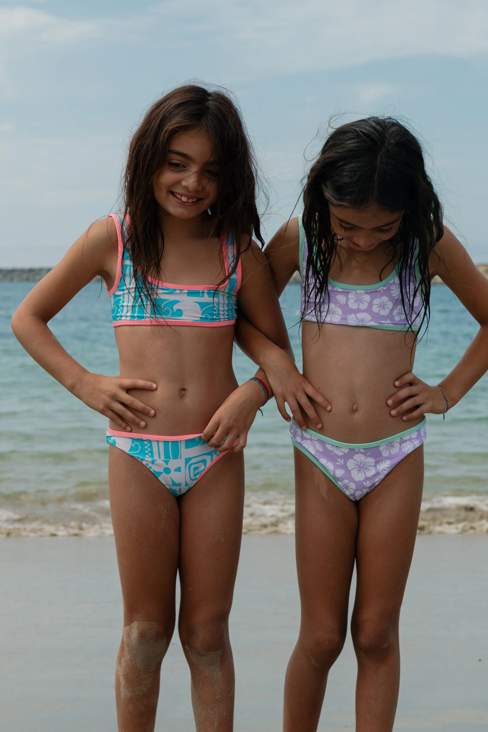 (8-16) Girl's Tiki Swim Set - BLUP