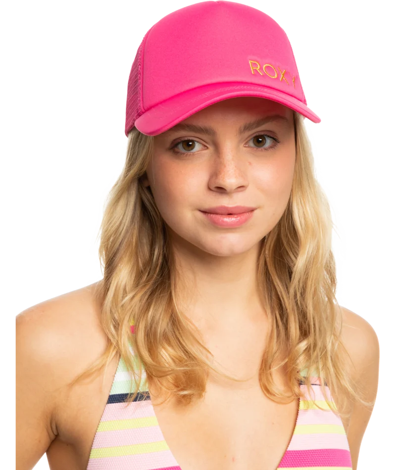 Roxy Finishline 2 Color Hat-Shocking Pink