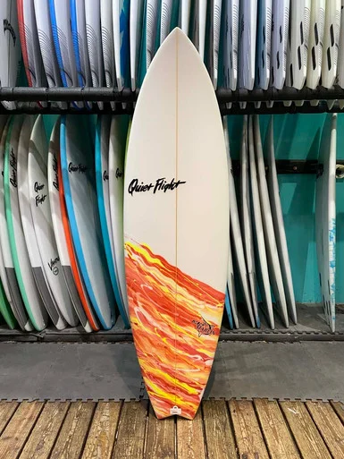 6'4 QUIET FLIGHT BLACK MARLIN SURFBOARD (60414)