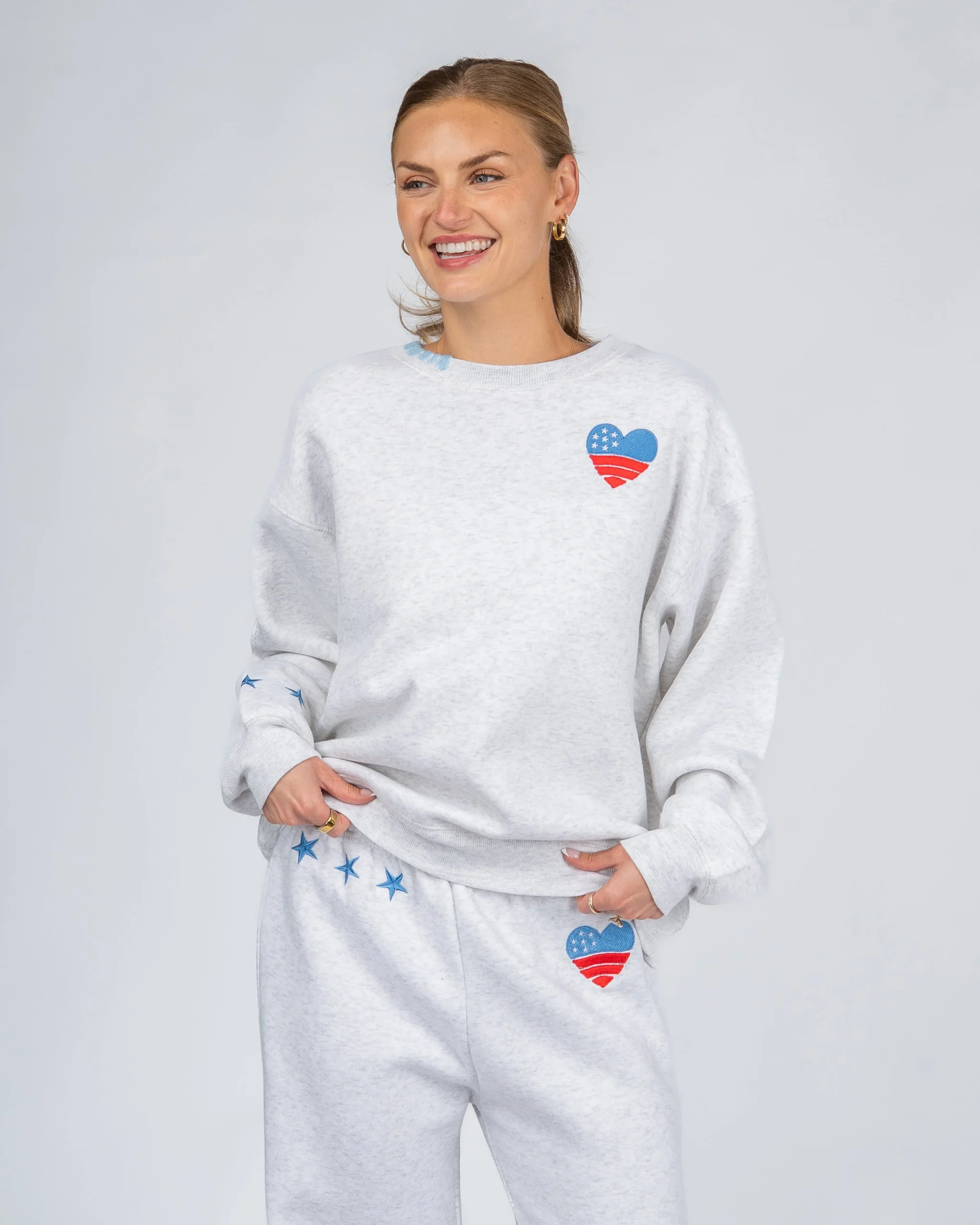 All-American Heart Crewneck Sweatshirt