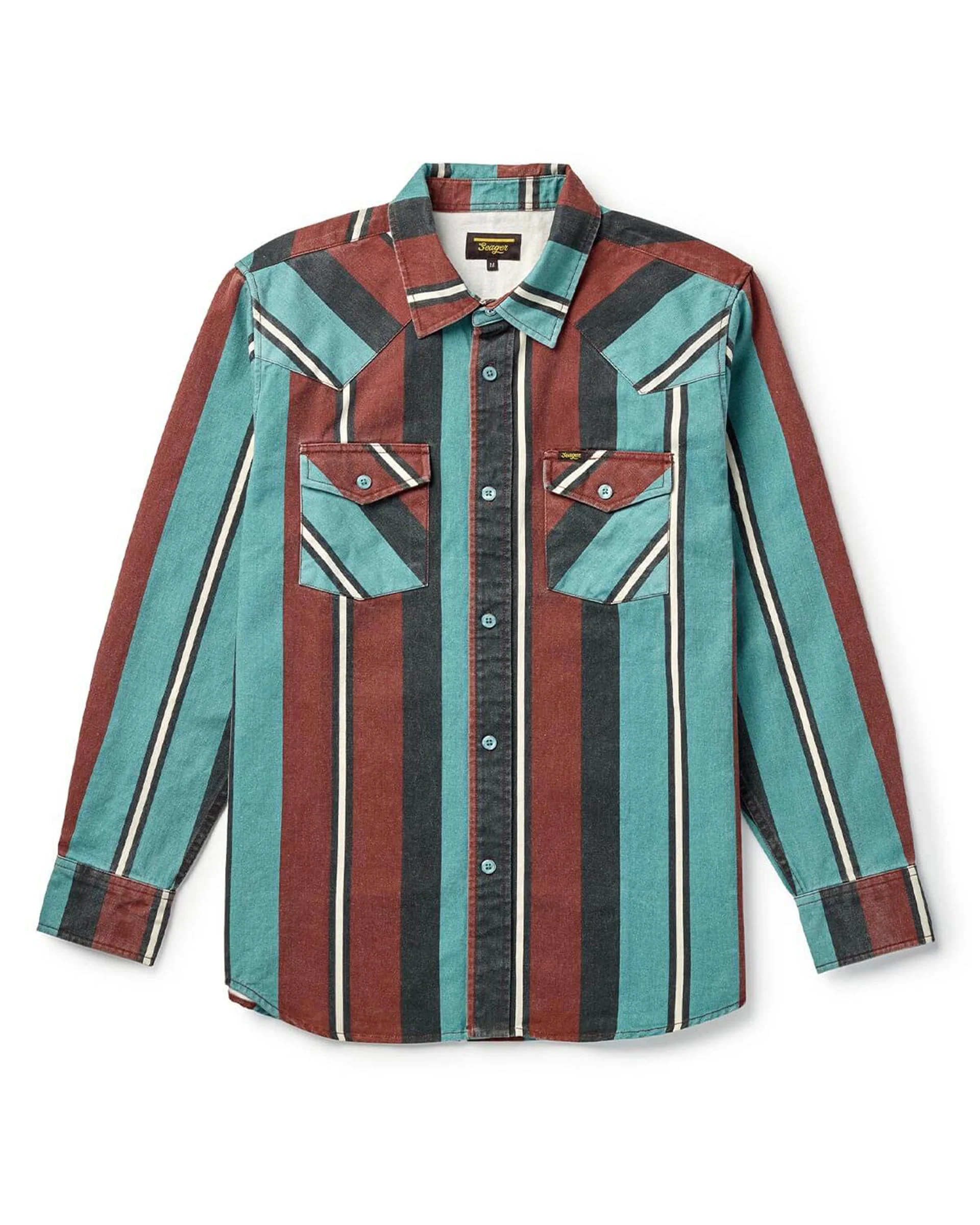 Amarillo L/S Shirt - Turquoise Stripe