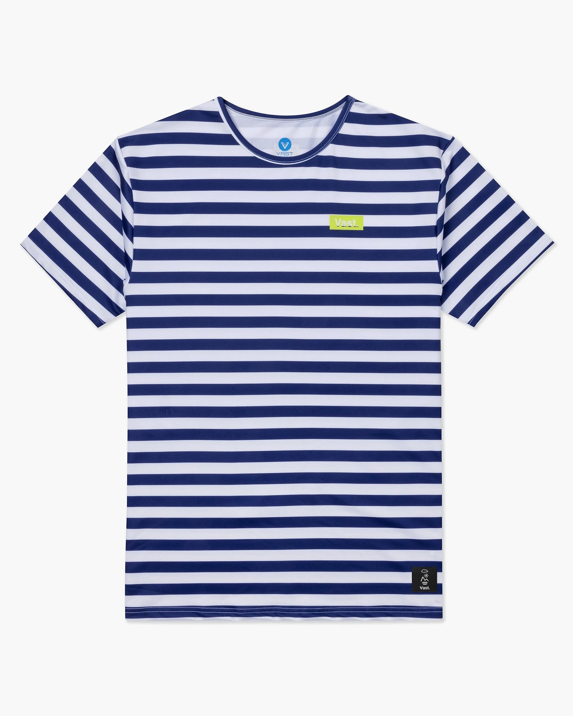 Aqua Terra Stripe Tee - Navy