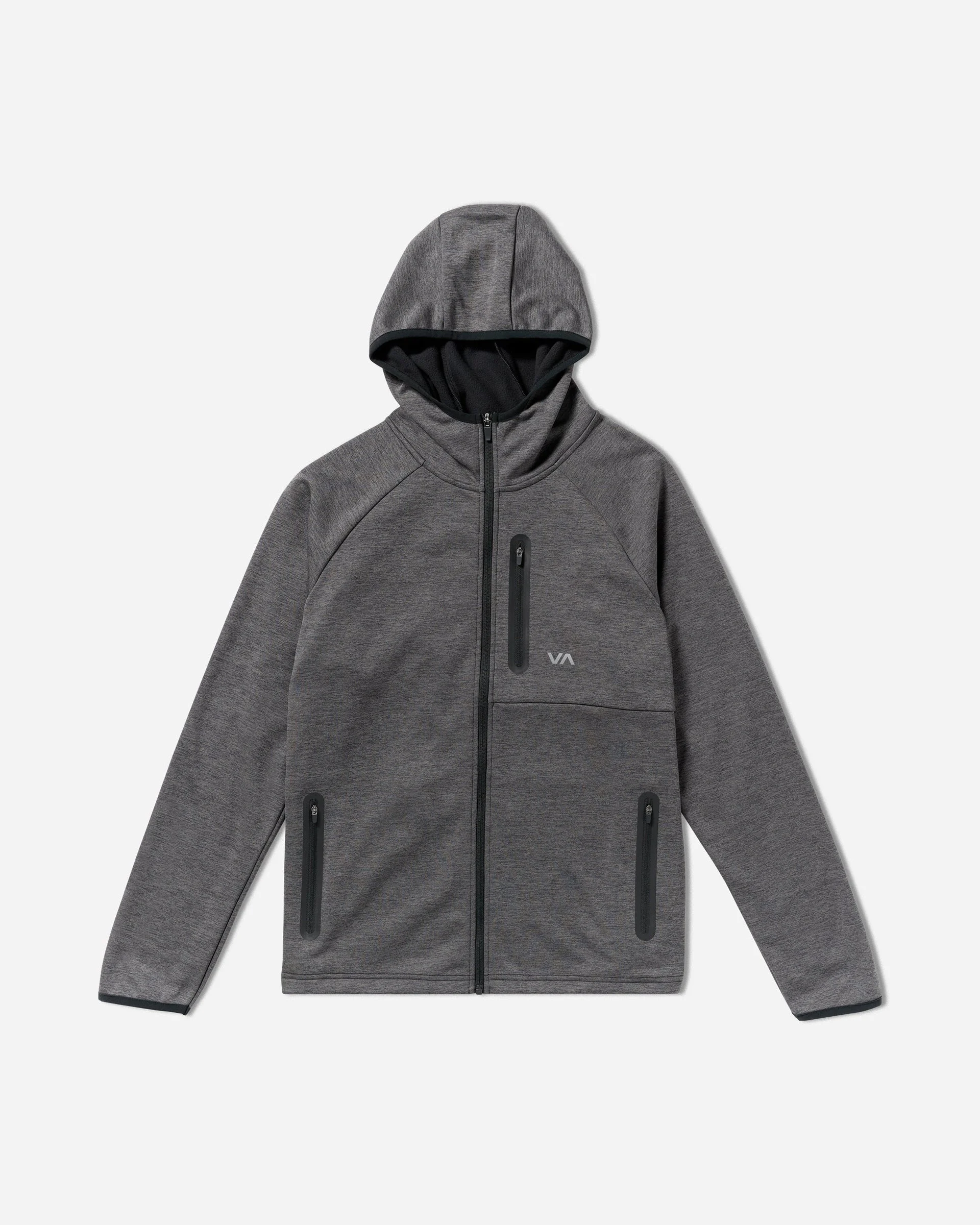Balance Tech Fleece Zip Hoodie - RVCA Black Heather