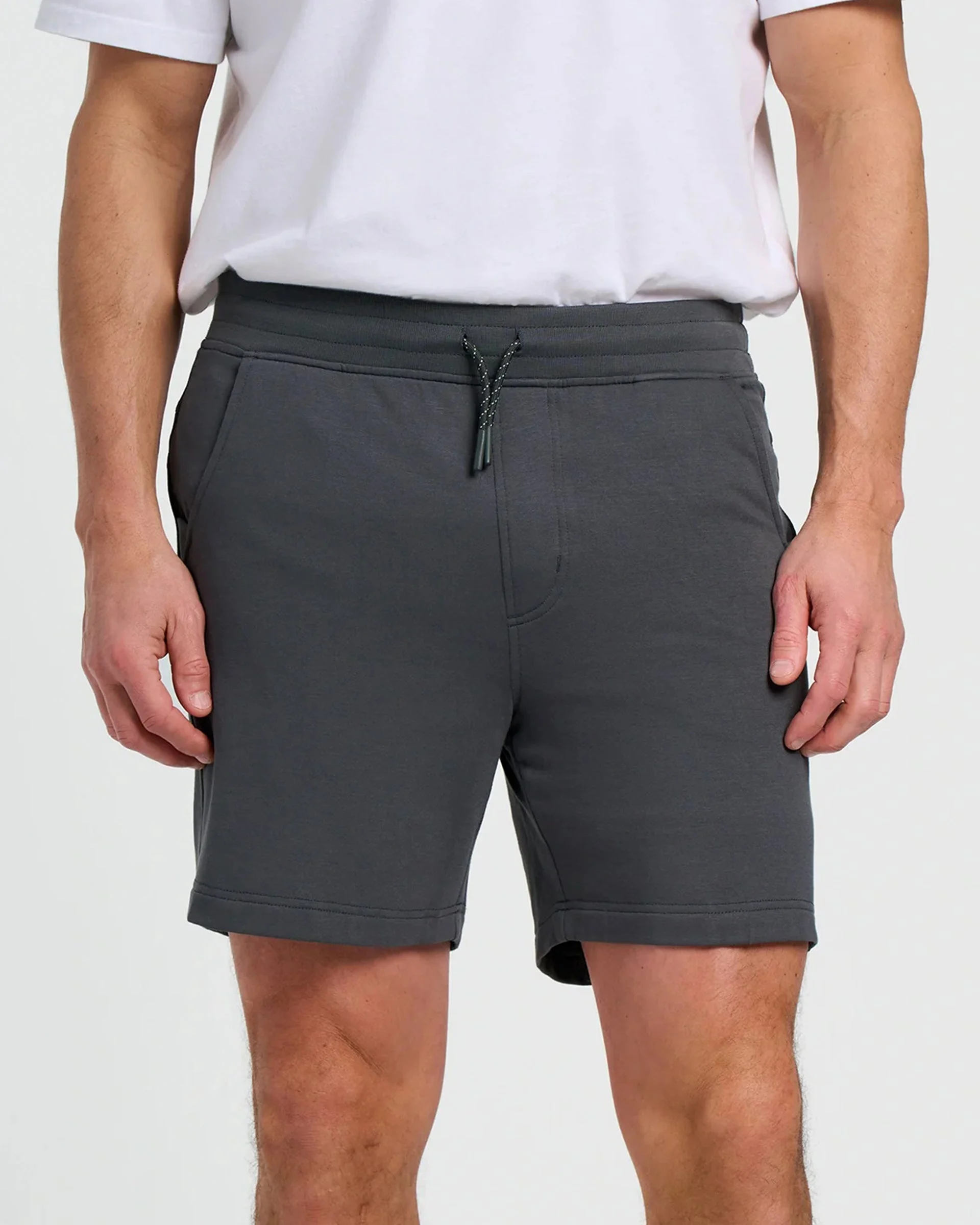 Bamboo Lightweight Fleece Short - Black Sand