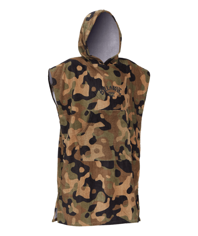 Billabong Boys Hooded Towel Poncho-Camo