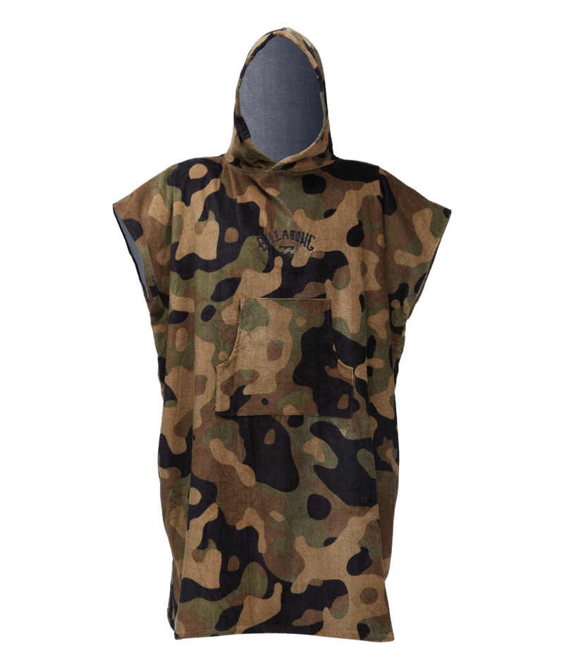Billabong Hooded Towel Poncho-Camo