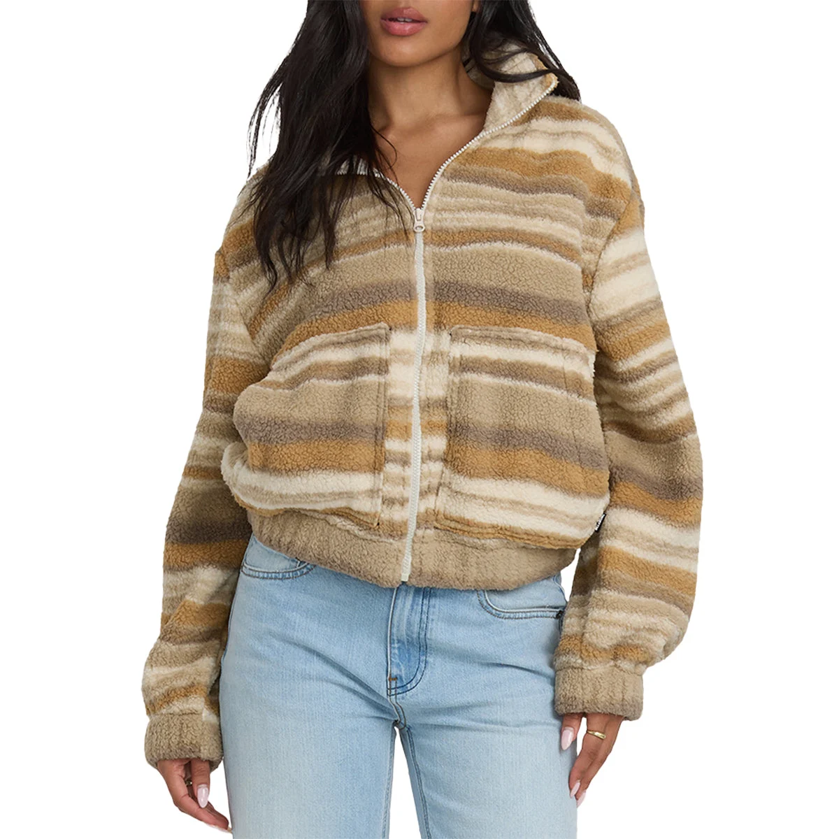 Billabong Women's First Light Sherpa Full Zip-Up Jacket