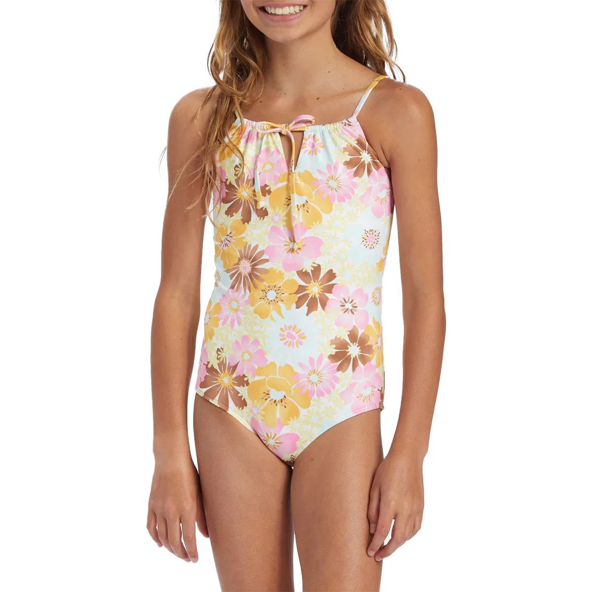 Billabong Youth Flower Power One-Piece Swimsuit