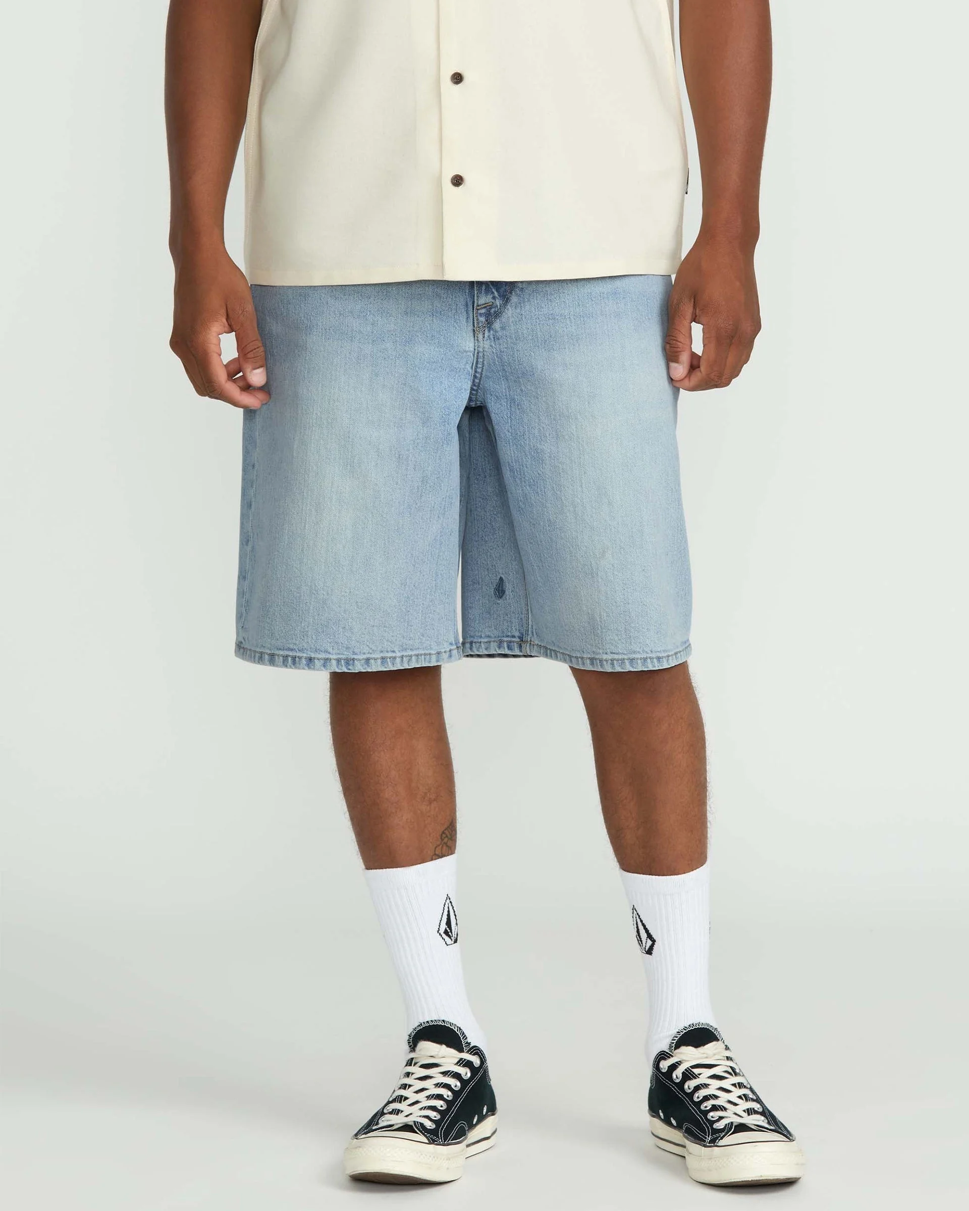 Billow Denim Shorts - Dry Vintage