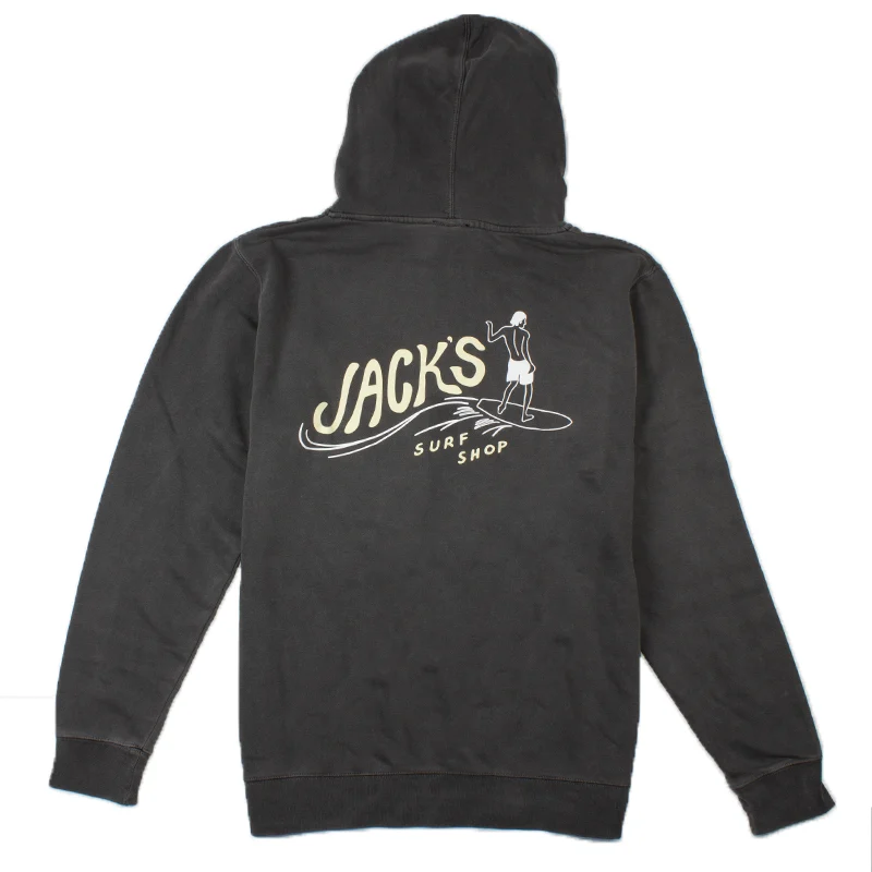 Bobber Pigment Dye Pullover Hoodie '25 - Black