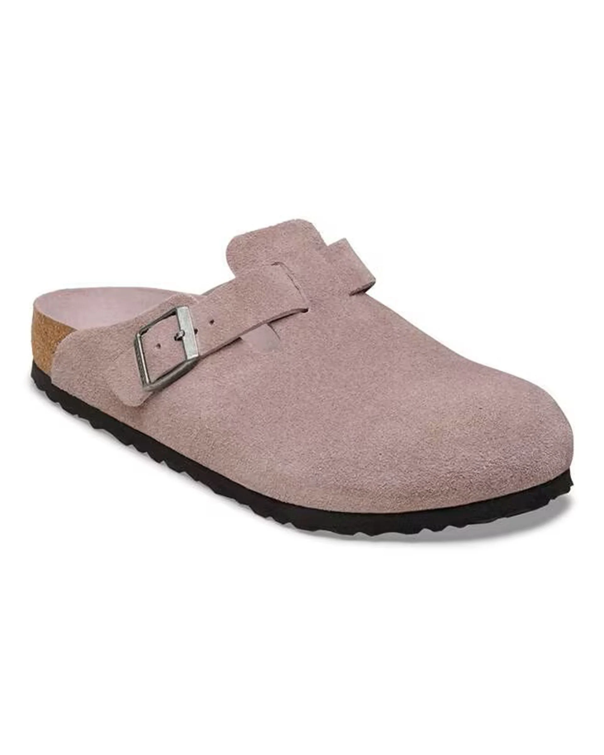 Boston Soft Footbed Suede Leather (Narrow) - Faded Purple
