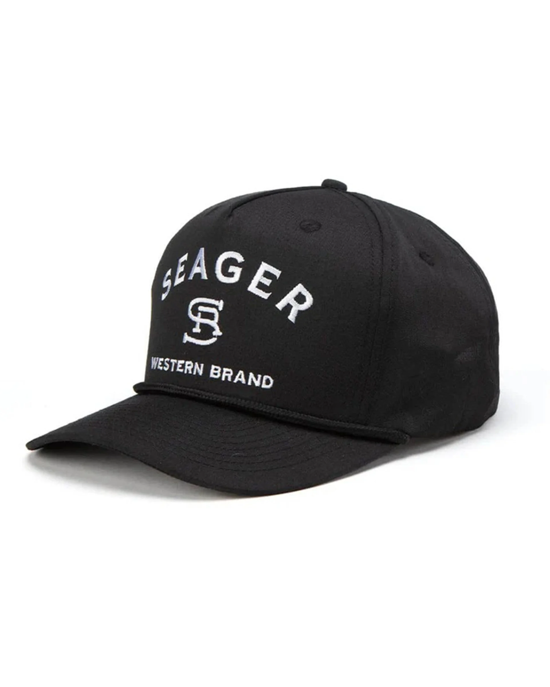 Branded Snapback Hat - Black