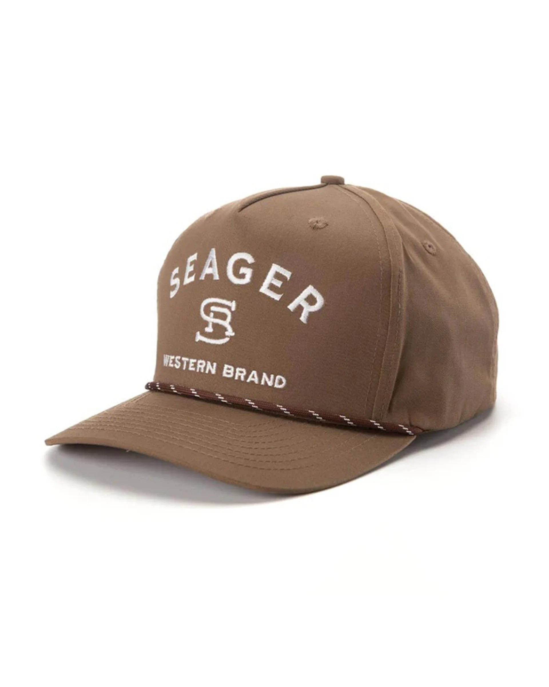 Branded Snapback Hat - Brown