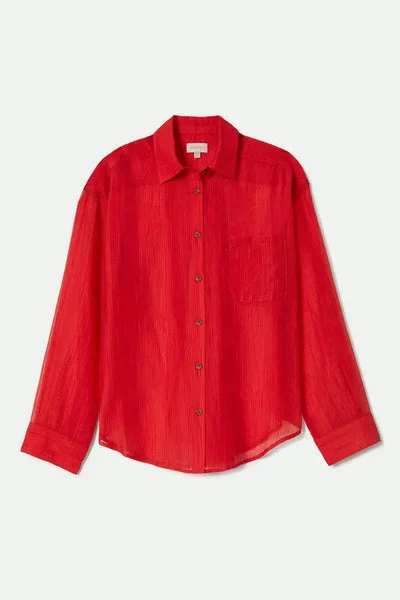 Brixton Womens Shirt East Side Boxy L/S Button Down