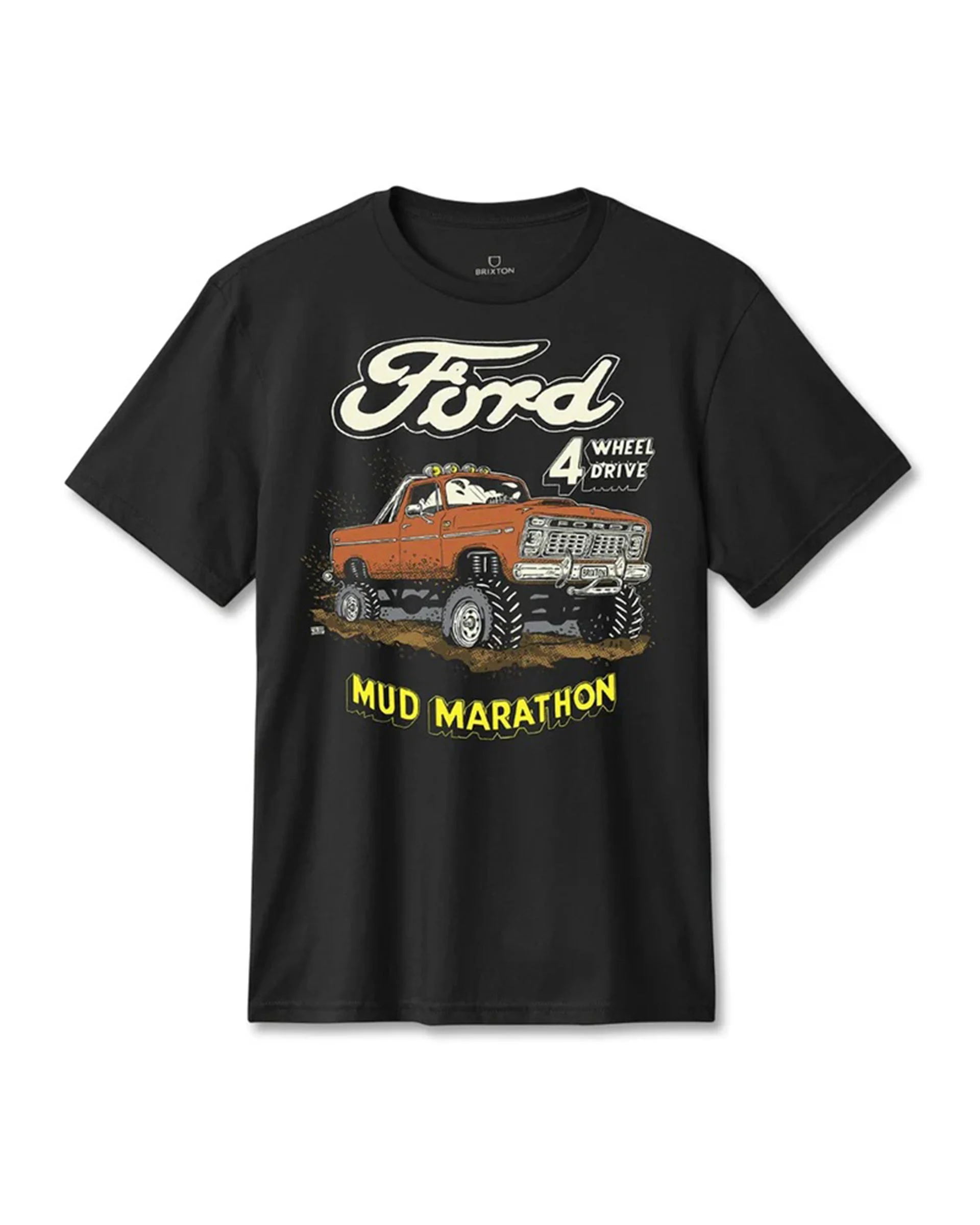 Brixton x Ford Mud Marathon S/S Standard T-Shirt - Burnt Rubber