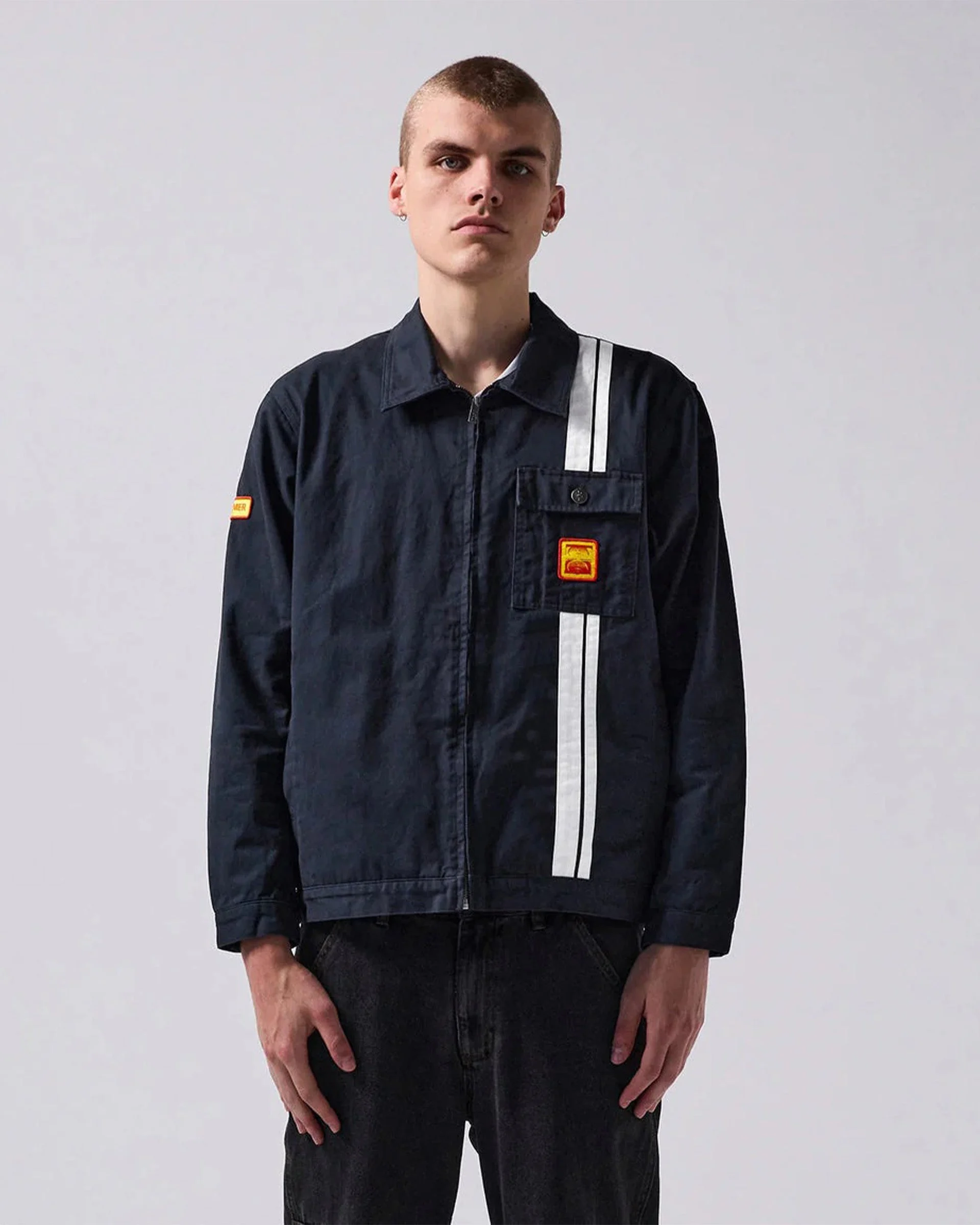 Burn Out Jacket - Navy