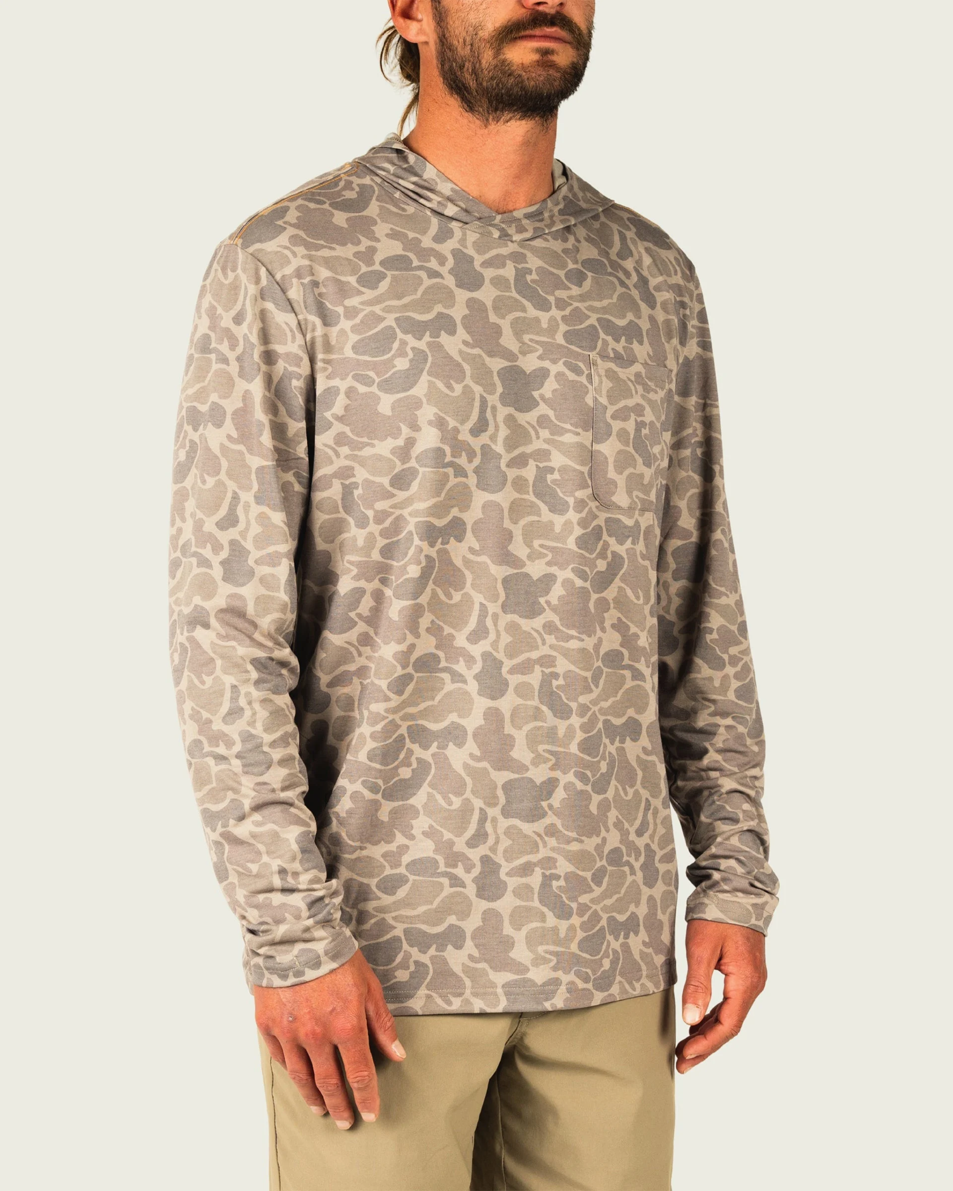 Buxton Tech Hoodie - Khaki Mallard Camo