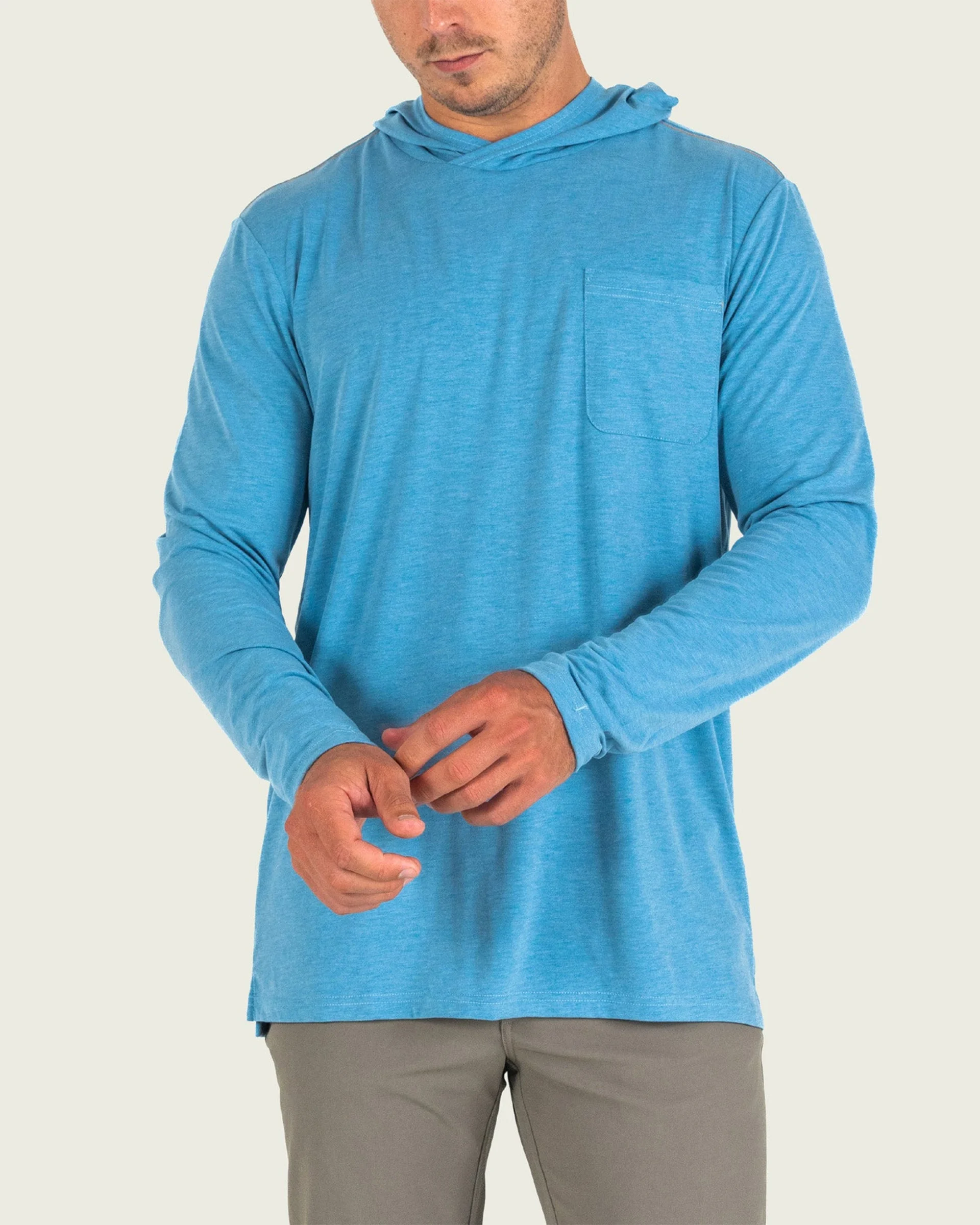 Buxton Tech Hoodie - Niagara Mist Heather