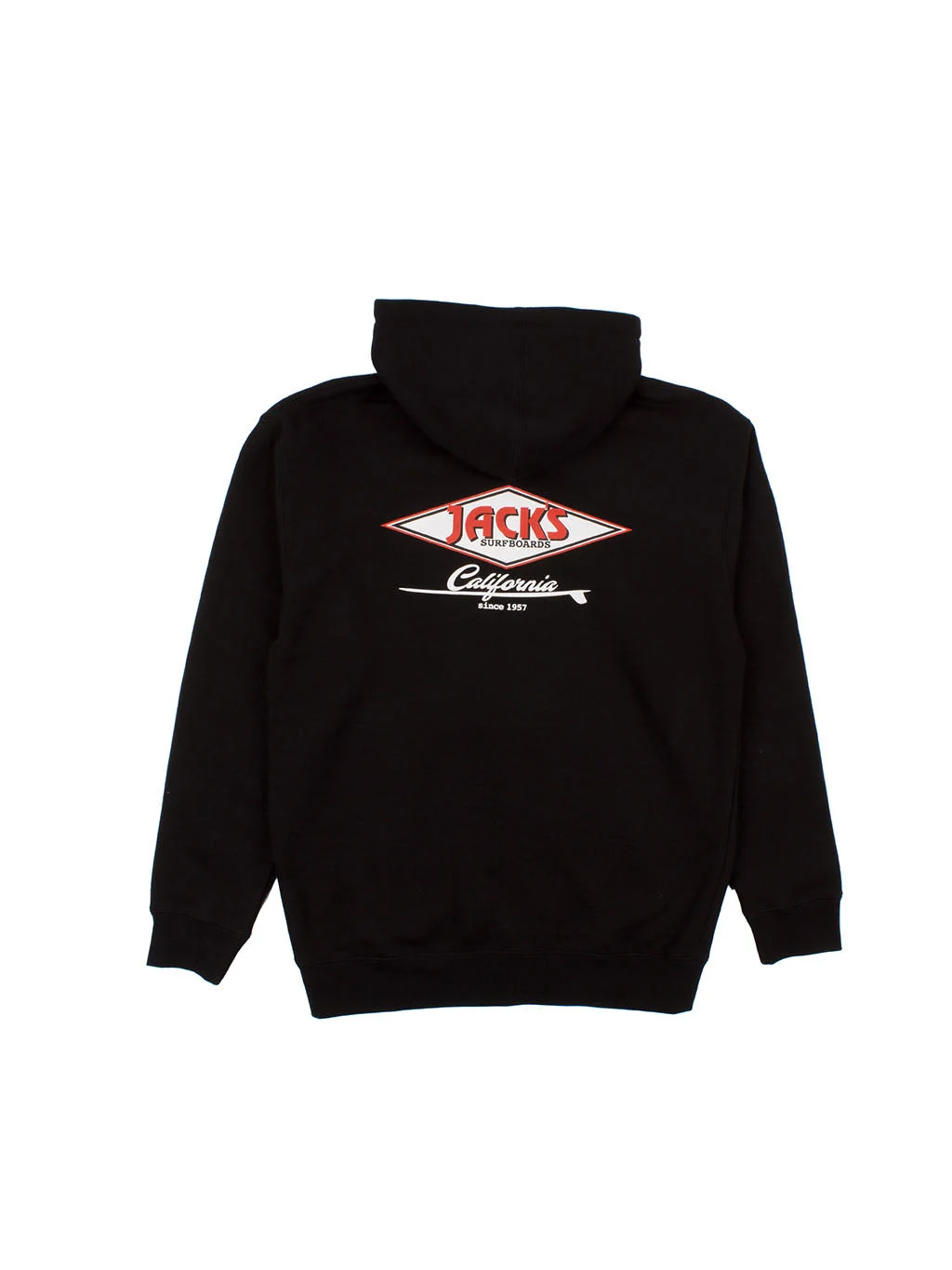 Cal Diamond Classic Zip-Up Hoodie - Black