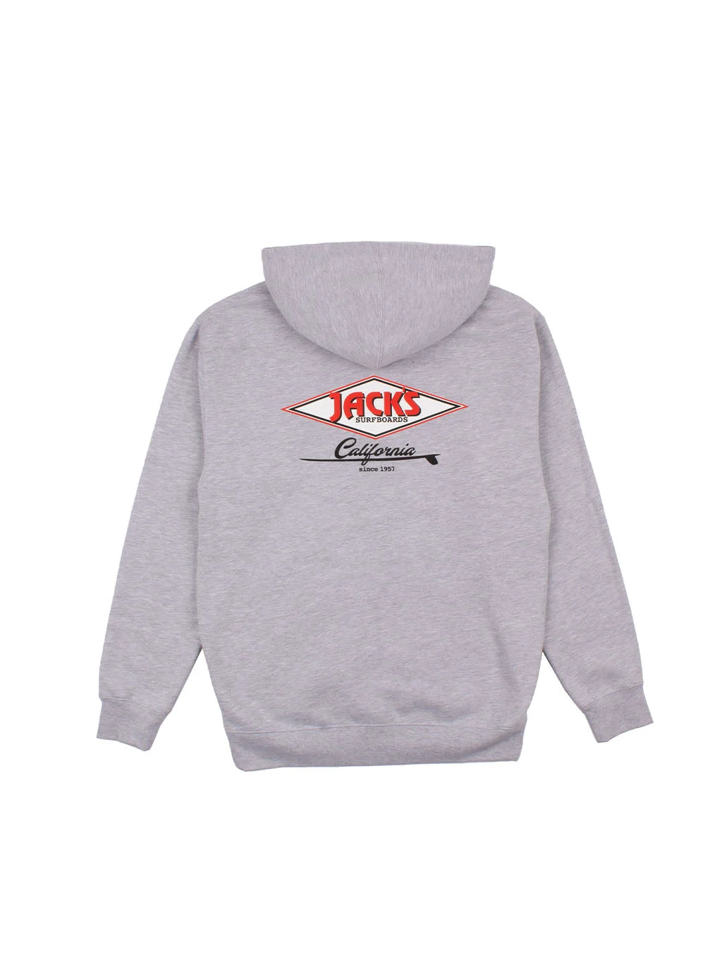 Cal Diamond Classic Zip-Up Hoodie - Heather Grey