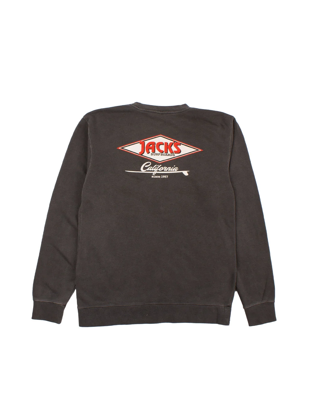 Cal Diamond Pigment Crewneck Sweatshirt - Black