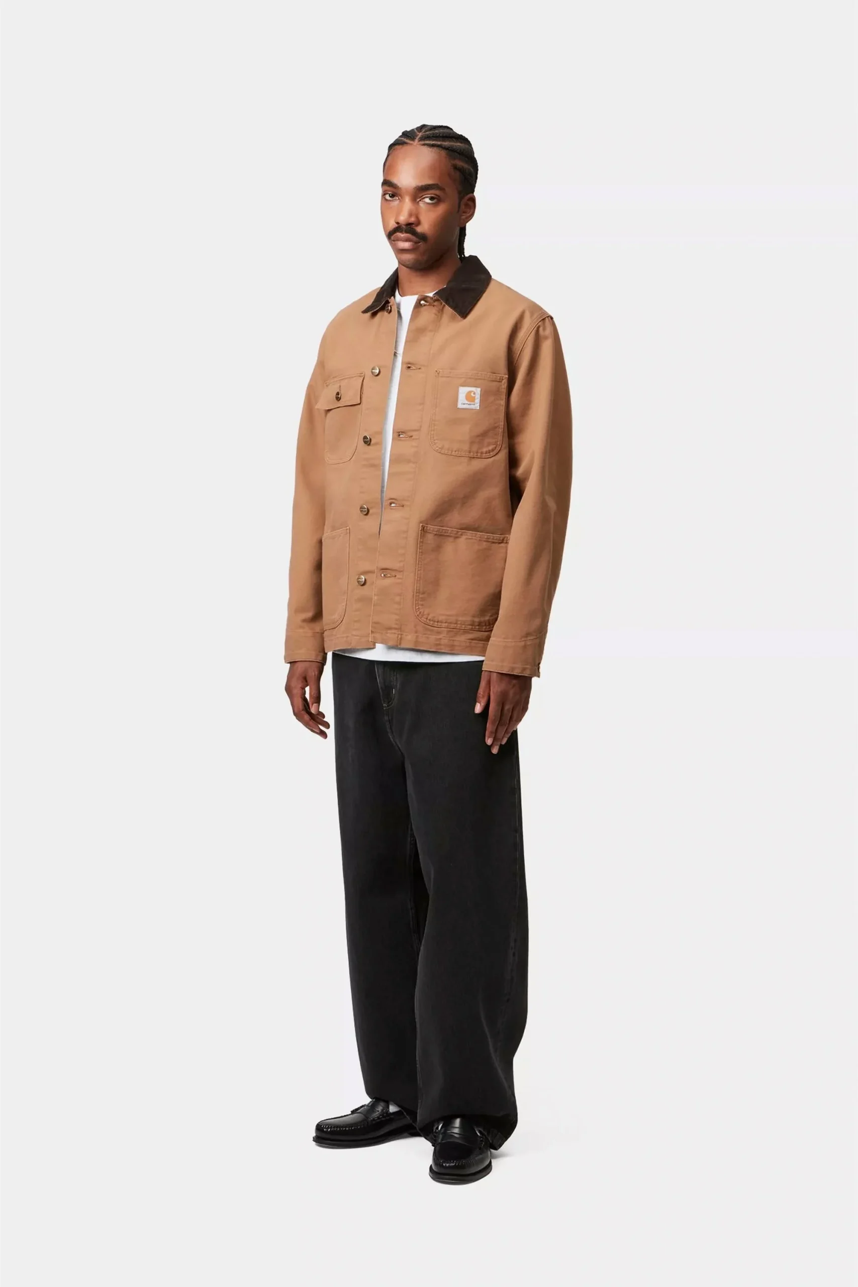 CARHARTT WIP - BRANDON PANT - BLACK STONE WASHED