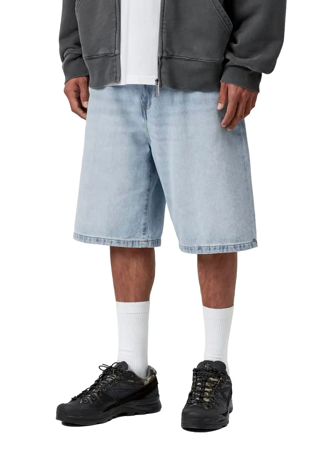CARHARTT WIP - LANDON SHORT - BLUE HEAVY WORN BLEACHED