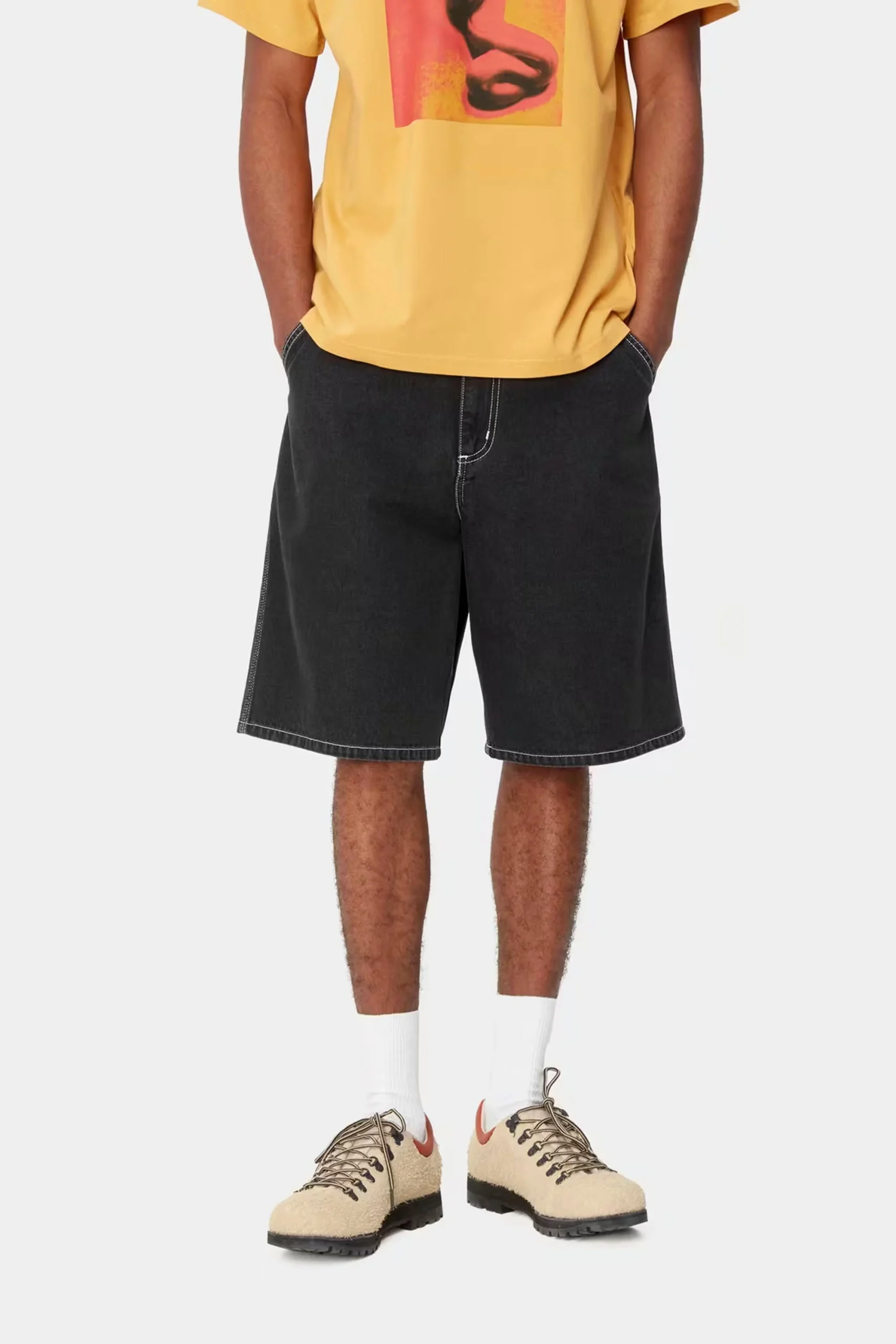 CARHARTT WIP - SIMPLE SHORT - BLACK STONE WASH