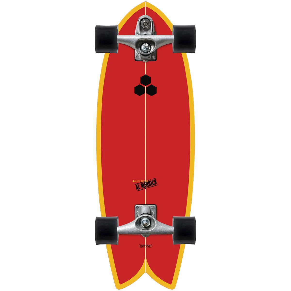 Carver Channel Islands Fish C7 Raw 29.25" Surfskate Skateboard Complete