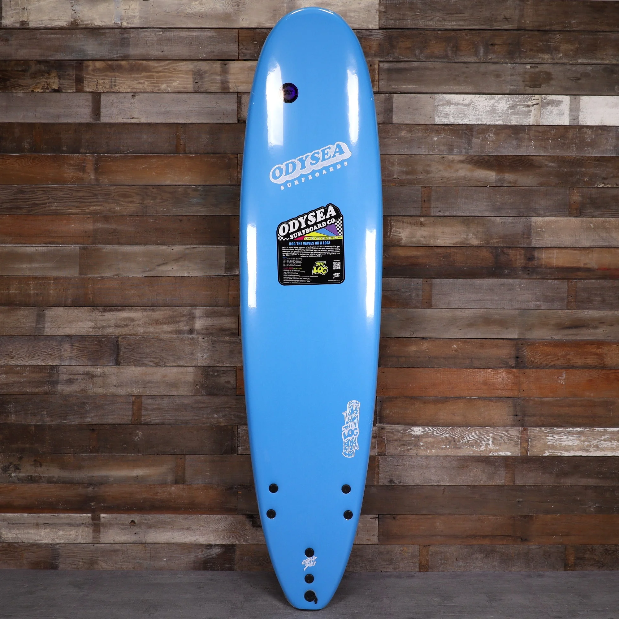 Catch Surf Odysea Log 7'6 × 22 × 3 ¼ Surfboard - Blue/Stripes