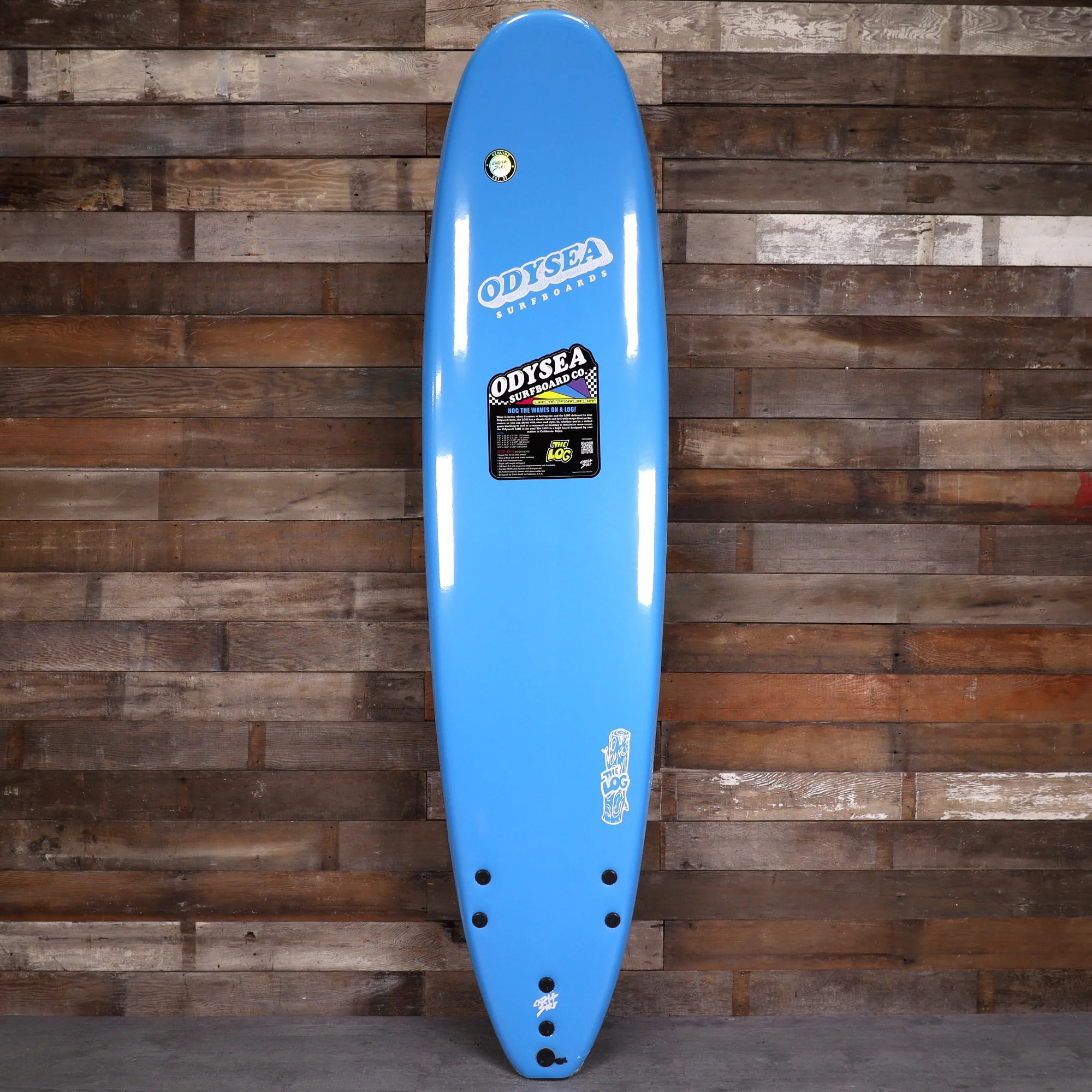 Catch Surf Odysea Log 8'0 × 23 × 3 ⅜ Surfboard - Blue/Stripes
