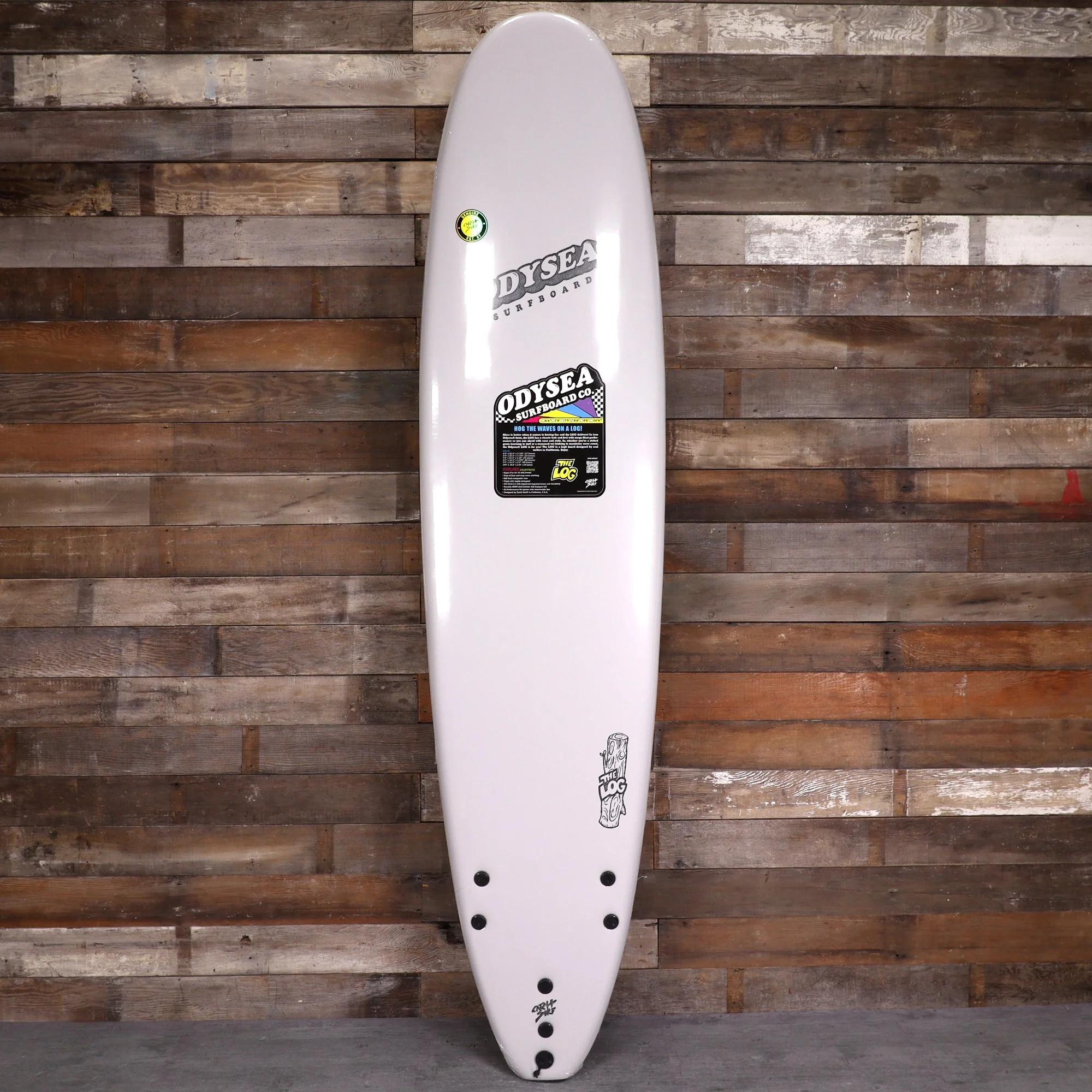 Catch Surf Odysea Log 8'0 × 23 × 3 ⅜ Surfboard - Cool Gray/Gradient
