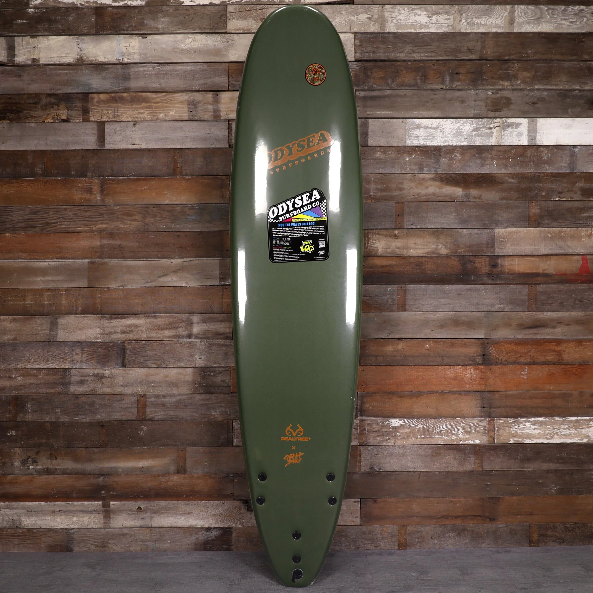 Catch Surf Odysea Log × Realtree Edition 8'0 × 23 × 3 ⅜ Surfboard - Military Green/Realtree Edge