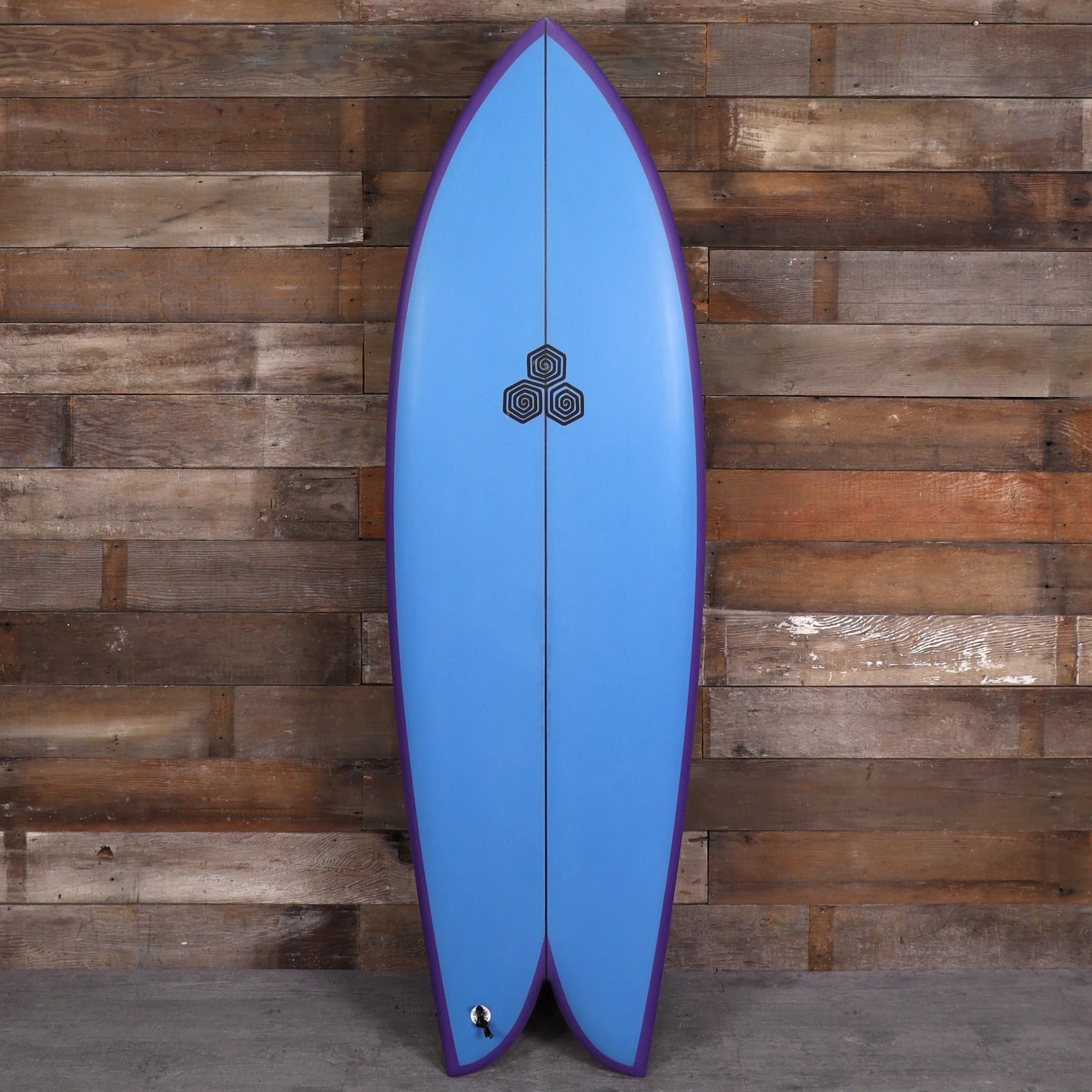 Channel Islands Feb's Fish 5'5 × 20 ⅛ × 2 5/16 Surfboard - Blue/Purple