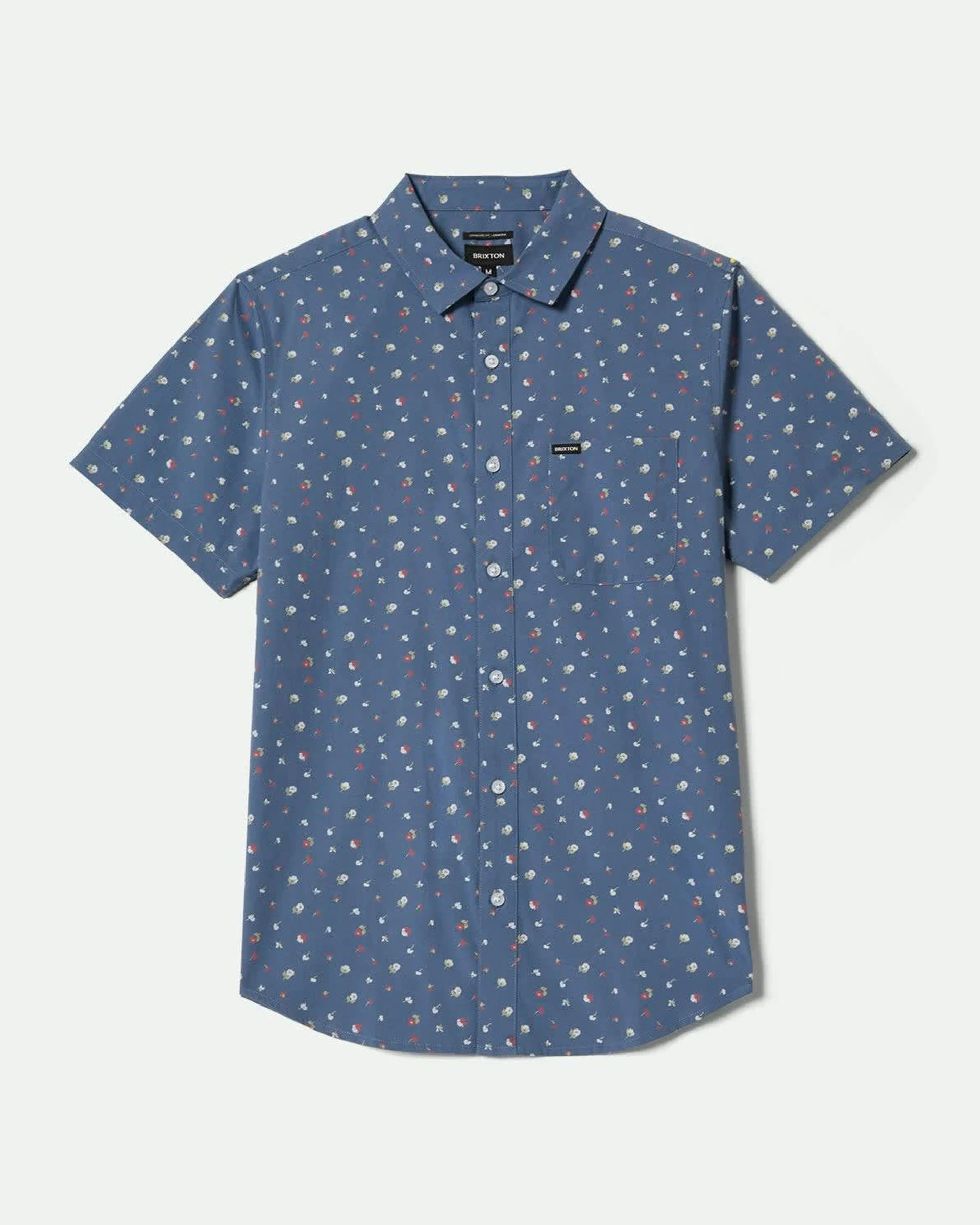 Charter Print S/S Shirt - Bering Sea/Micro Floral