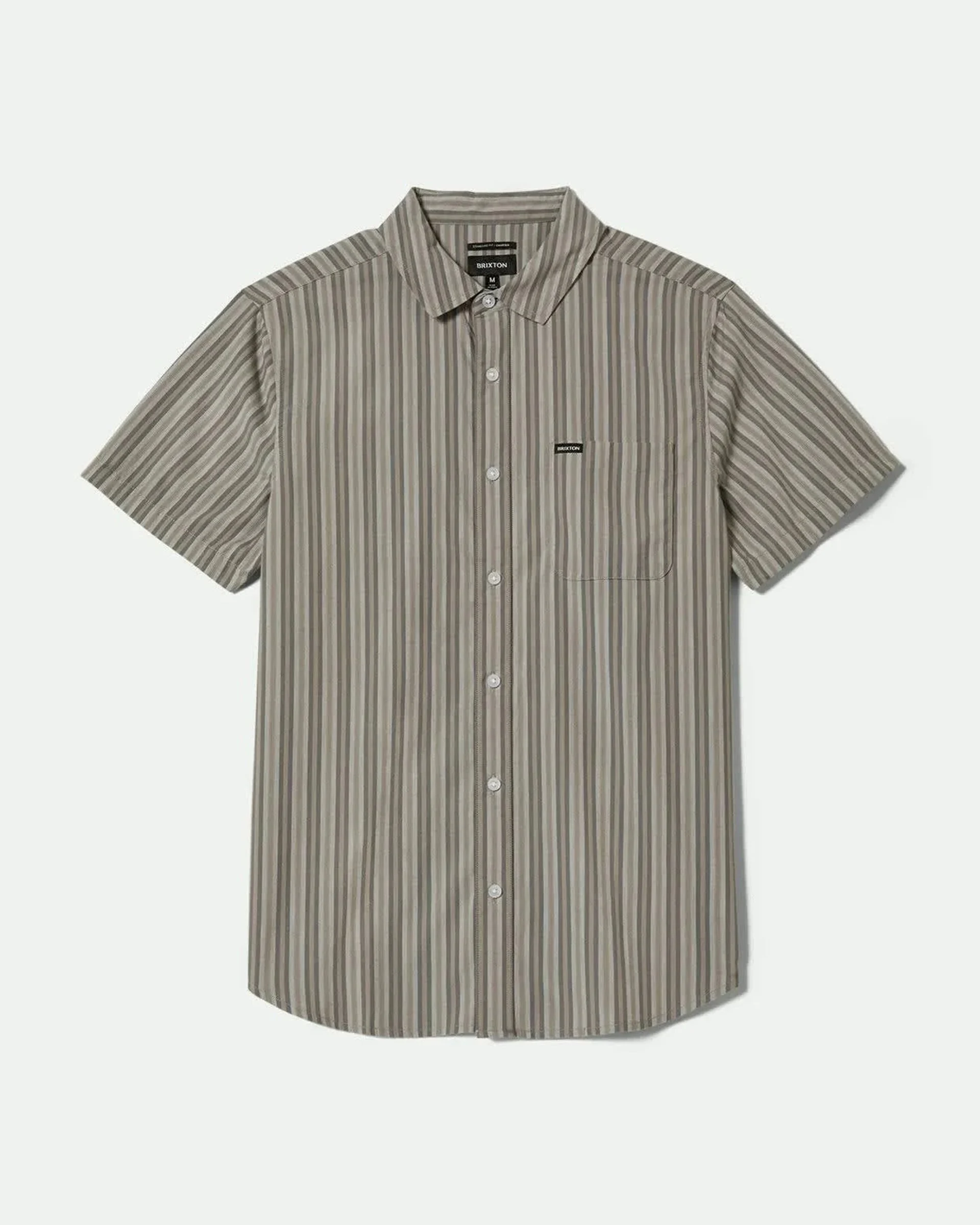 Charter Stripe S/S Shirt - Charcoal/Grey