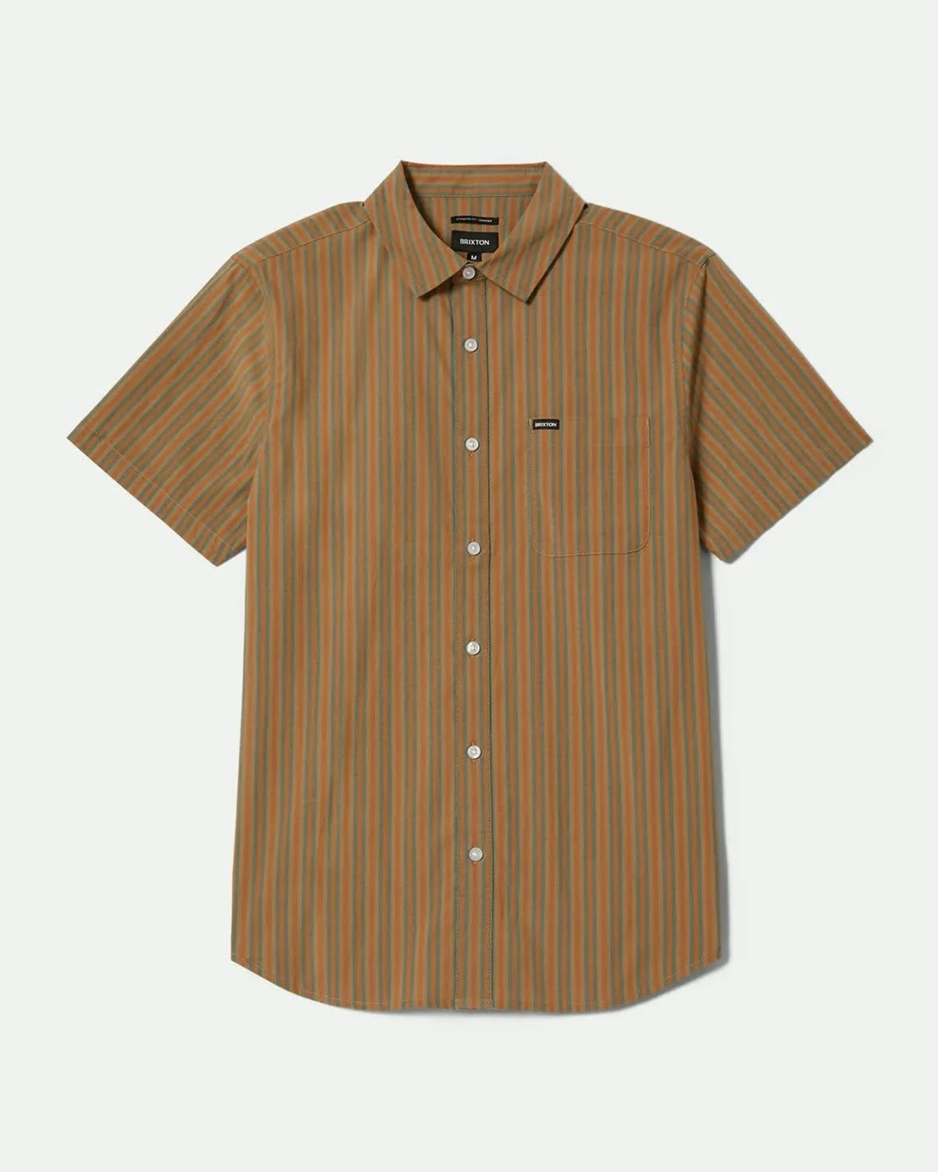 Charter Stripe S/S Shirt - Rustic Caramel/Night Sage