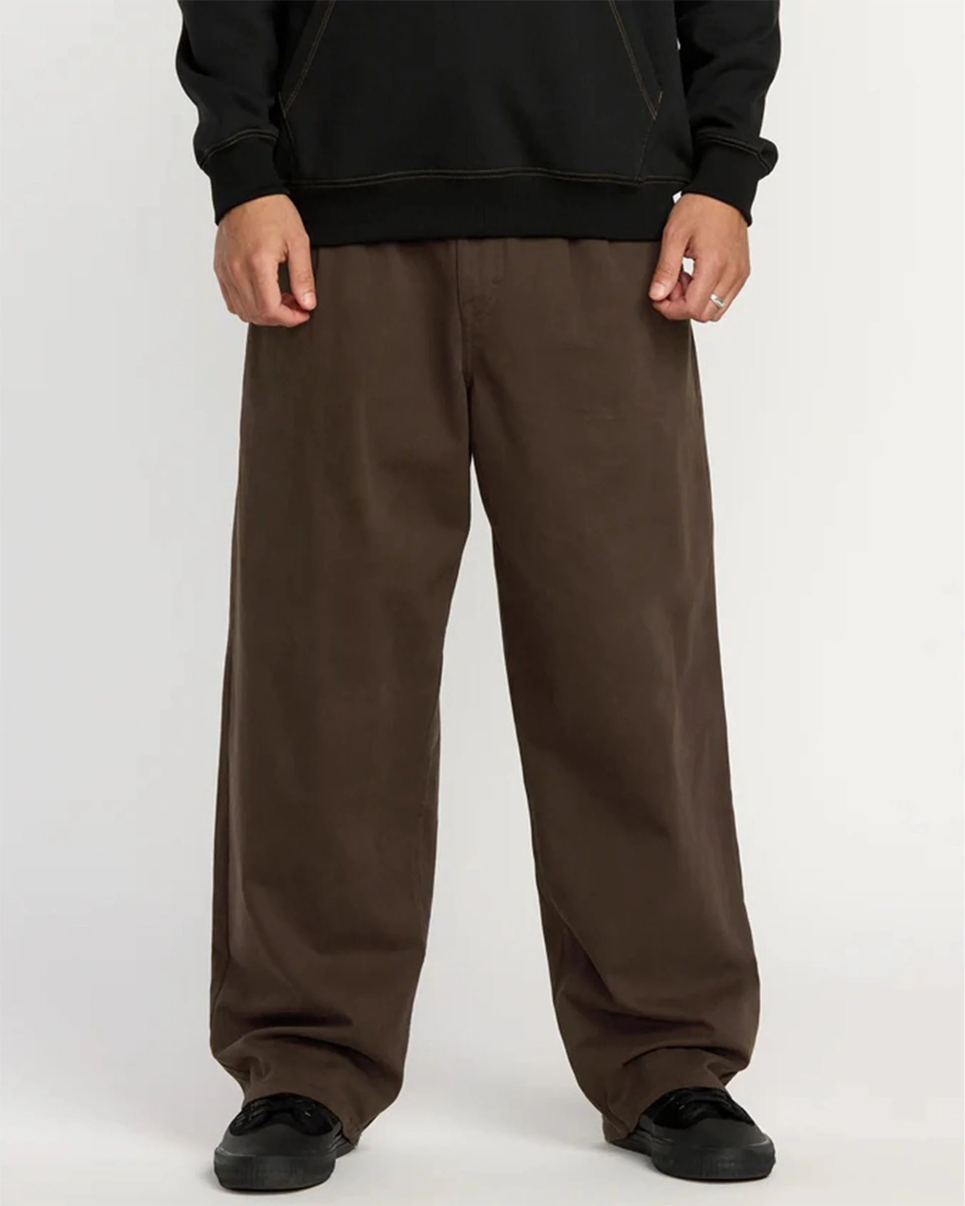 Chillow Pleat Elastic Waist Pant - Cacao