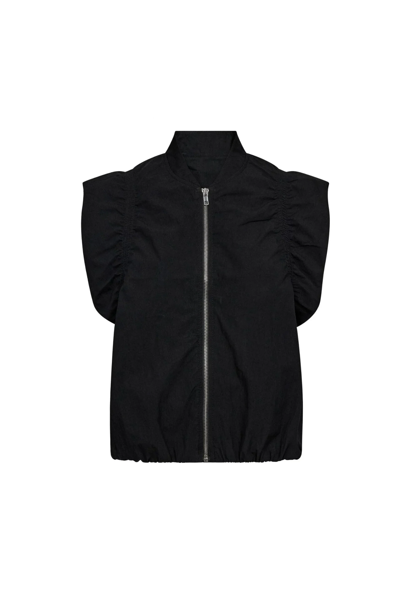 CO´COUTURE - ACASIACC WAISTCOAT - BLACK