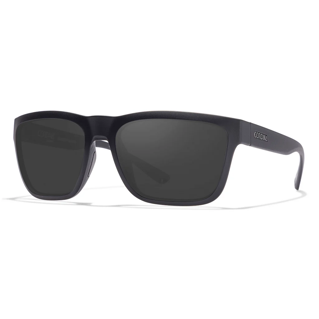 Cordina Drifter Sunglasses-Matte Black/Grey Polar