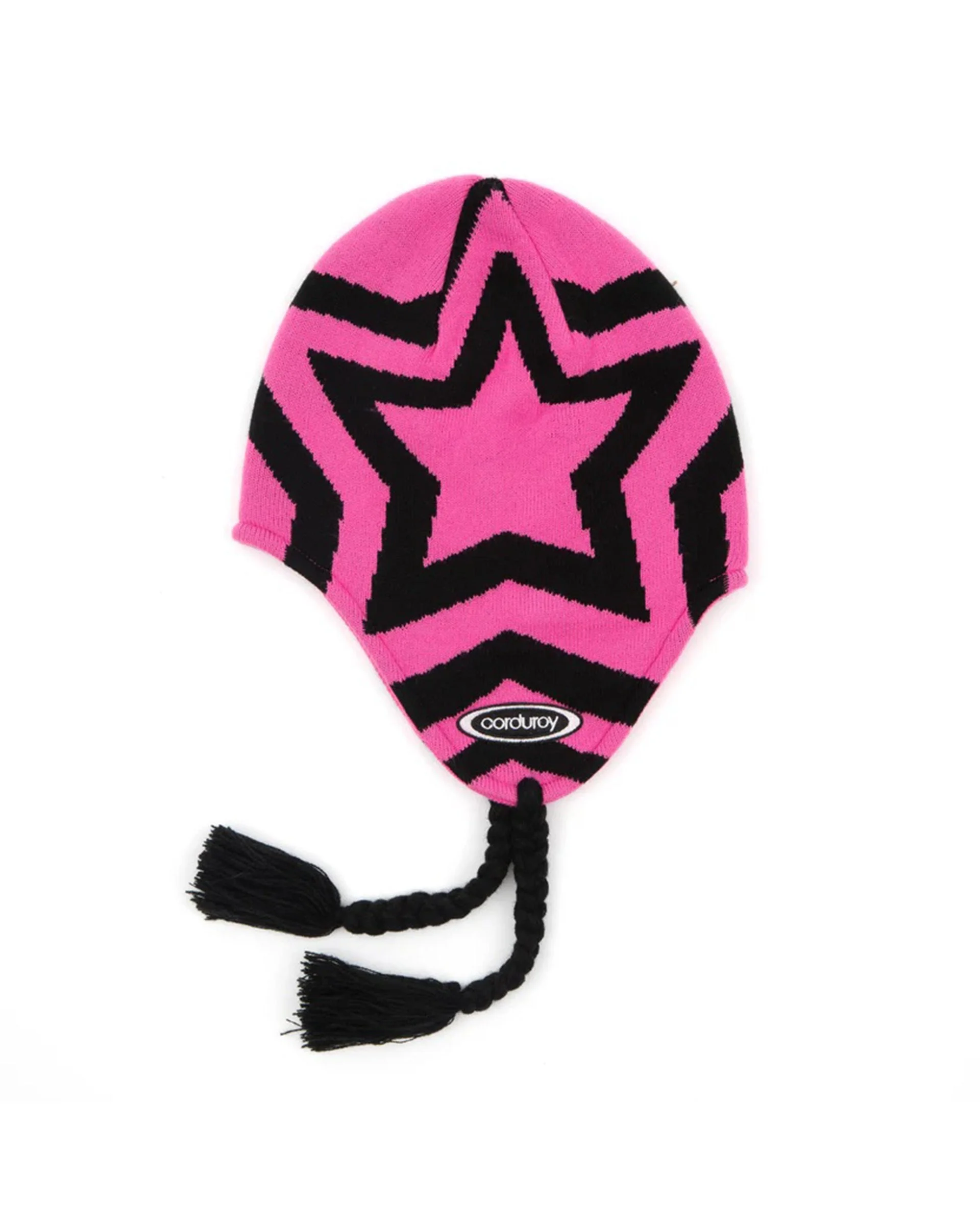 Cosmos Ear Flap Beanie - Pink