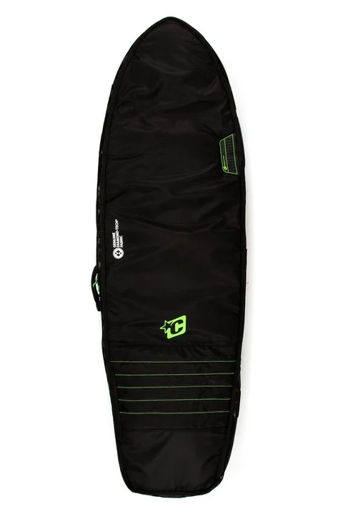 Creatures Double Fish Boardbag-Black/Lime