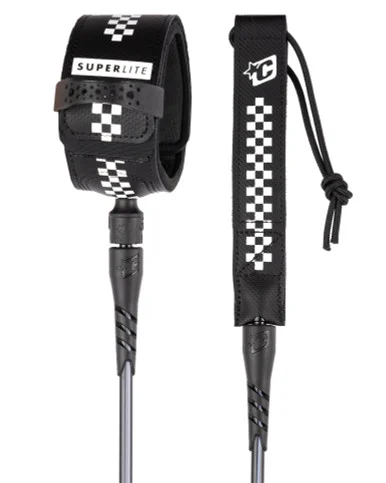 CREATURES SUPERLITE PRO 6 : BLACK WHITE LEASH (LSLP24006BKWHCX)